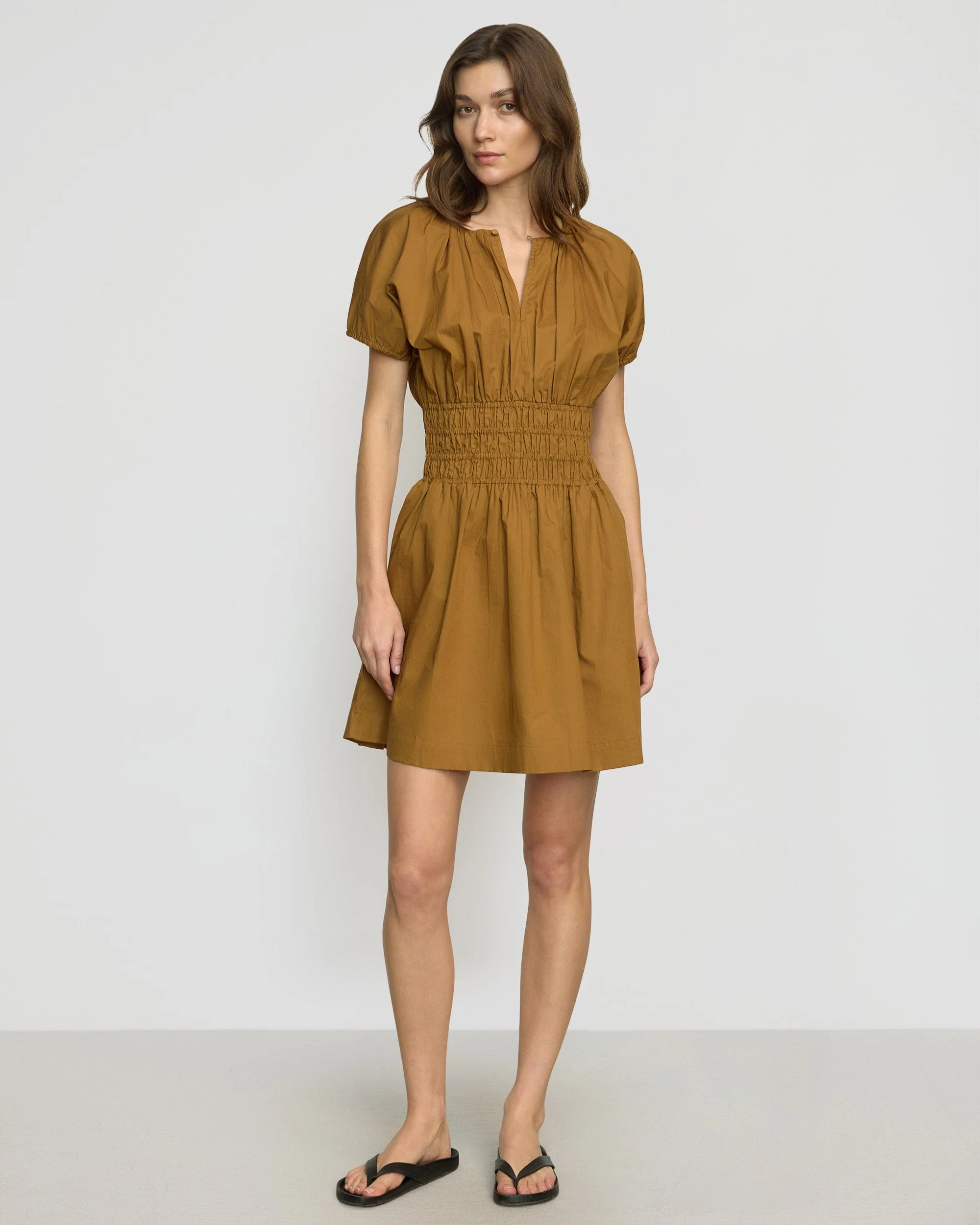 Kaci Cinched-Waist Organic Cotton Dress - Image 2