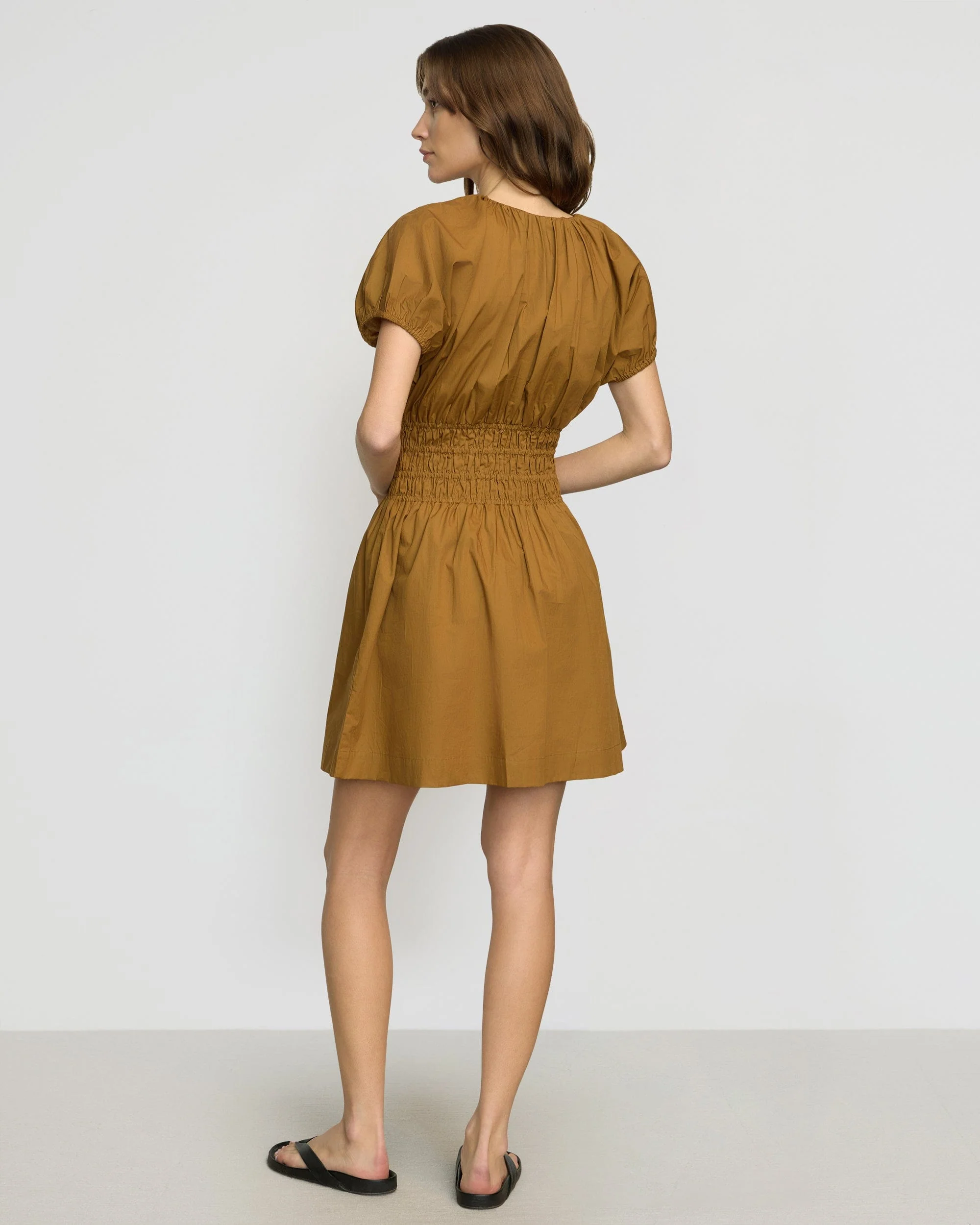 Kaci Cinched-Waist Organic Cotton Dress - Image 6