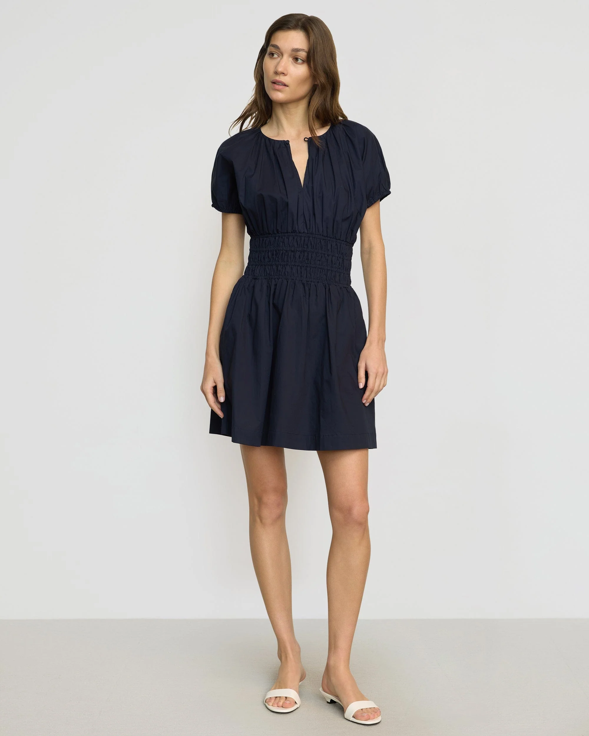 Kaci Cinched-Waist Organic Cotton Dress - Image 4