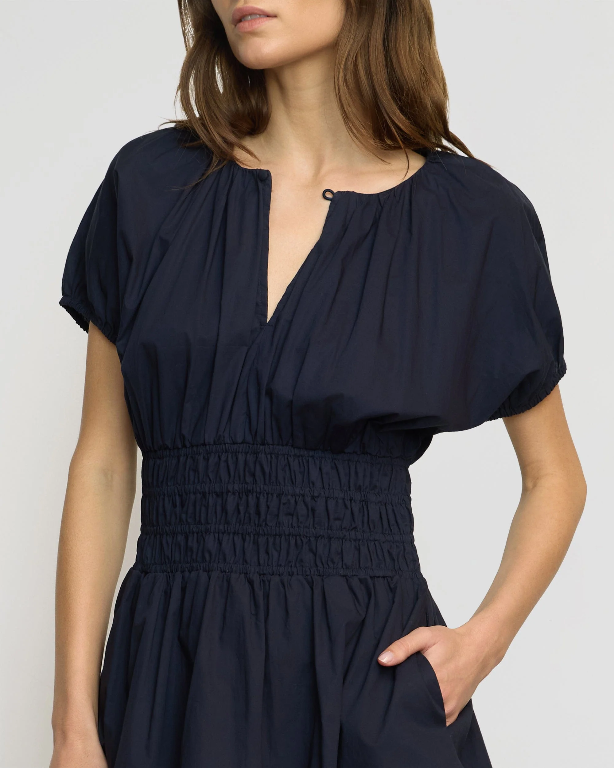 Kaci Cinched-Waist Organic Cotton Dress - Image 5