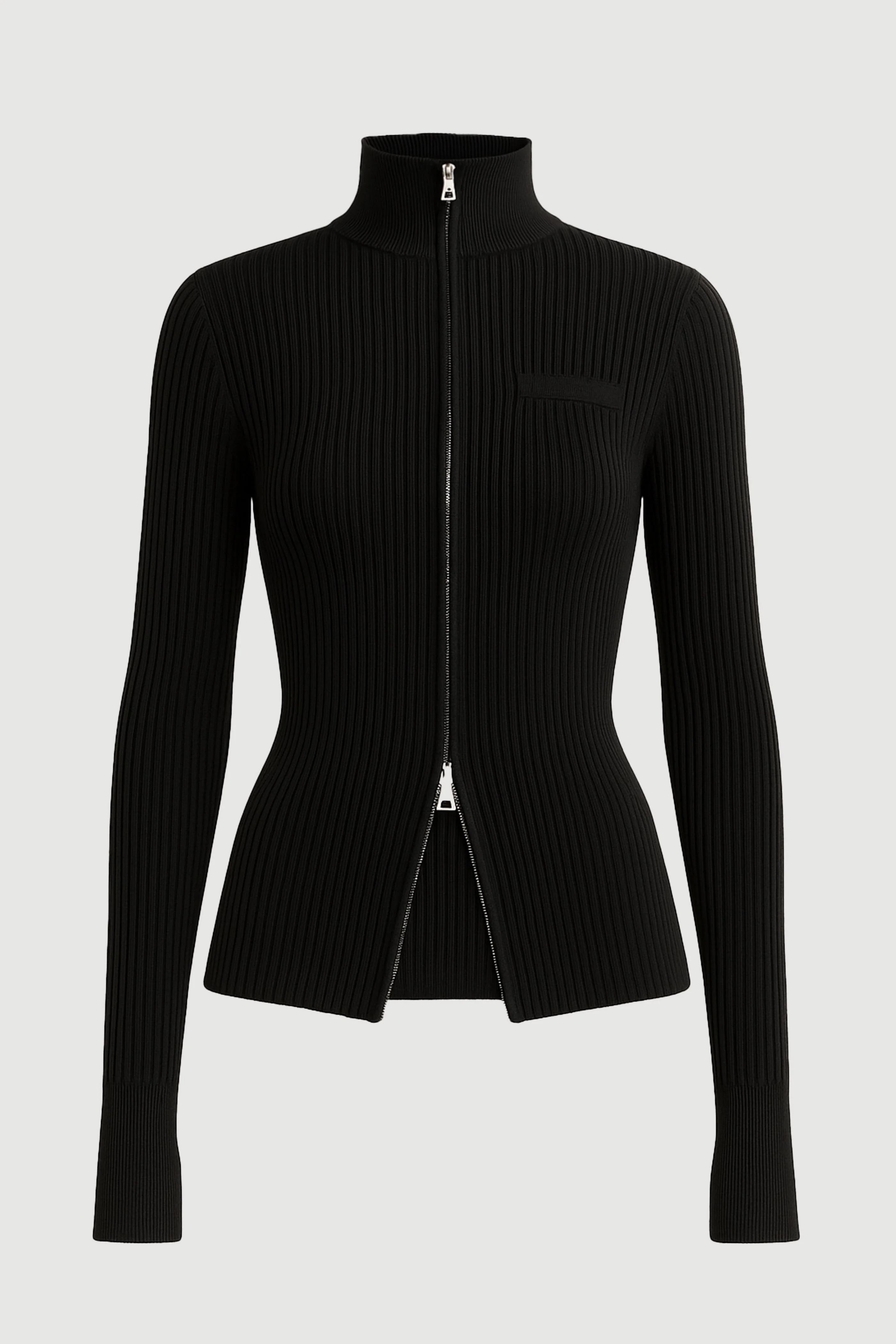 Kaine Ribbed Two-Way Zip Sweater - Image 8