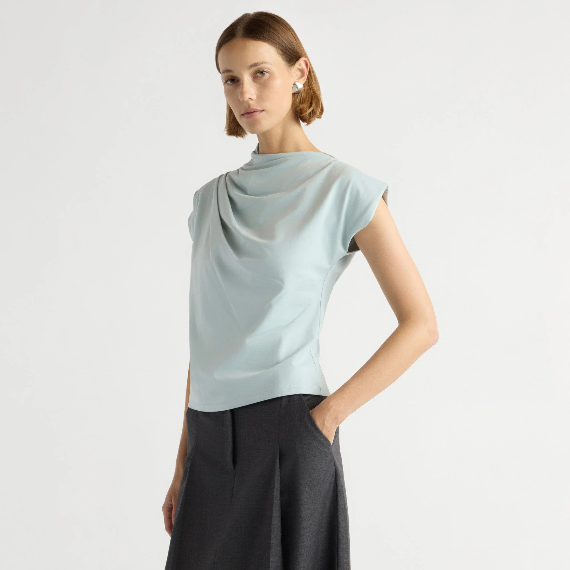 Kenny Asymmetric-Neck Tee