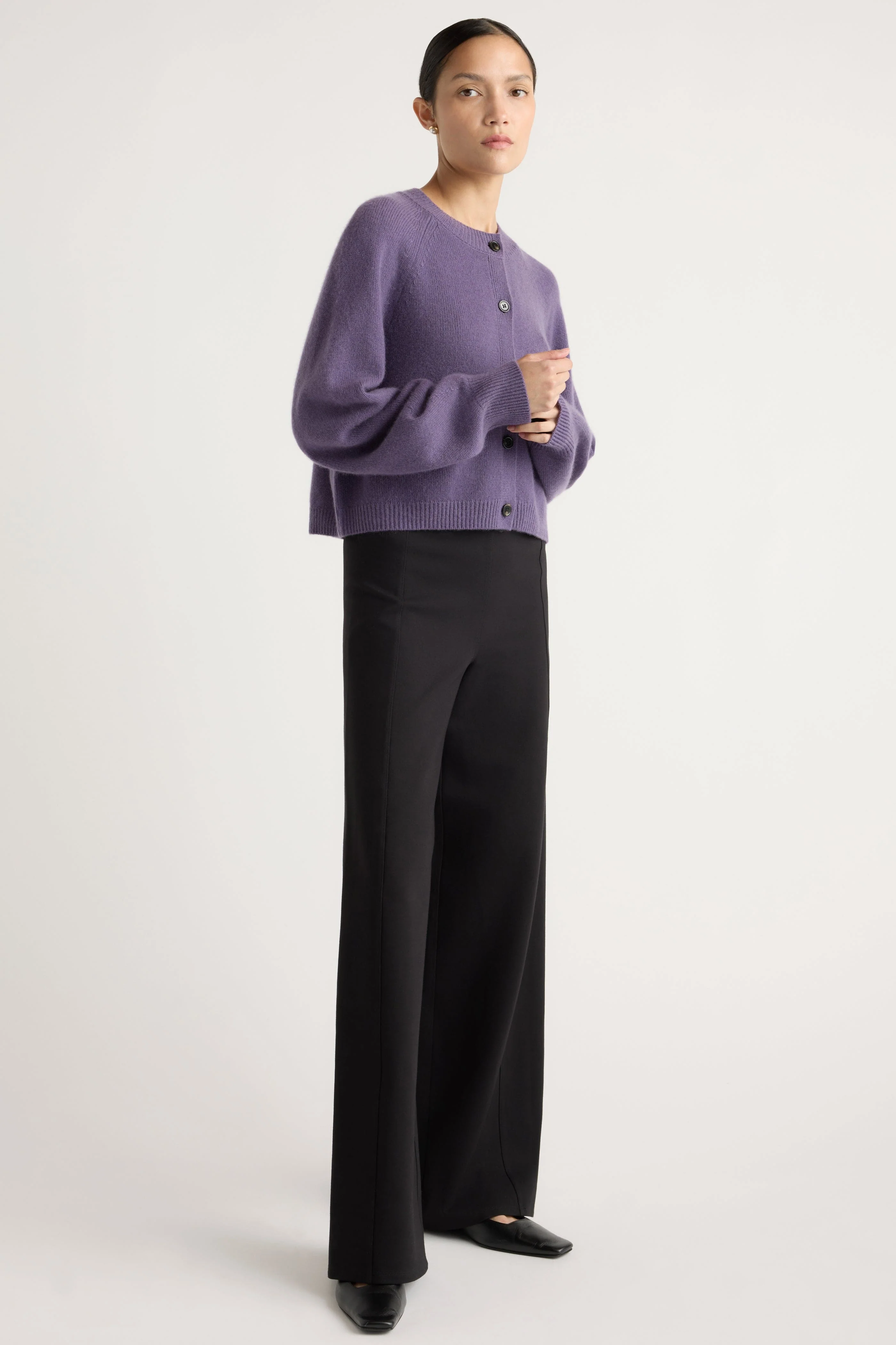 Kiri Cashmere Button Sweater - Image 3
