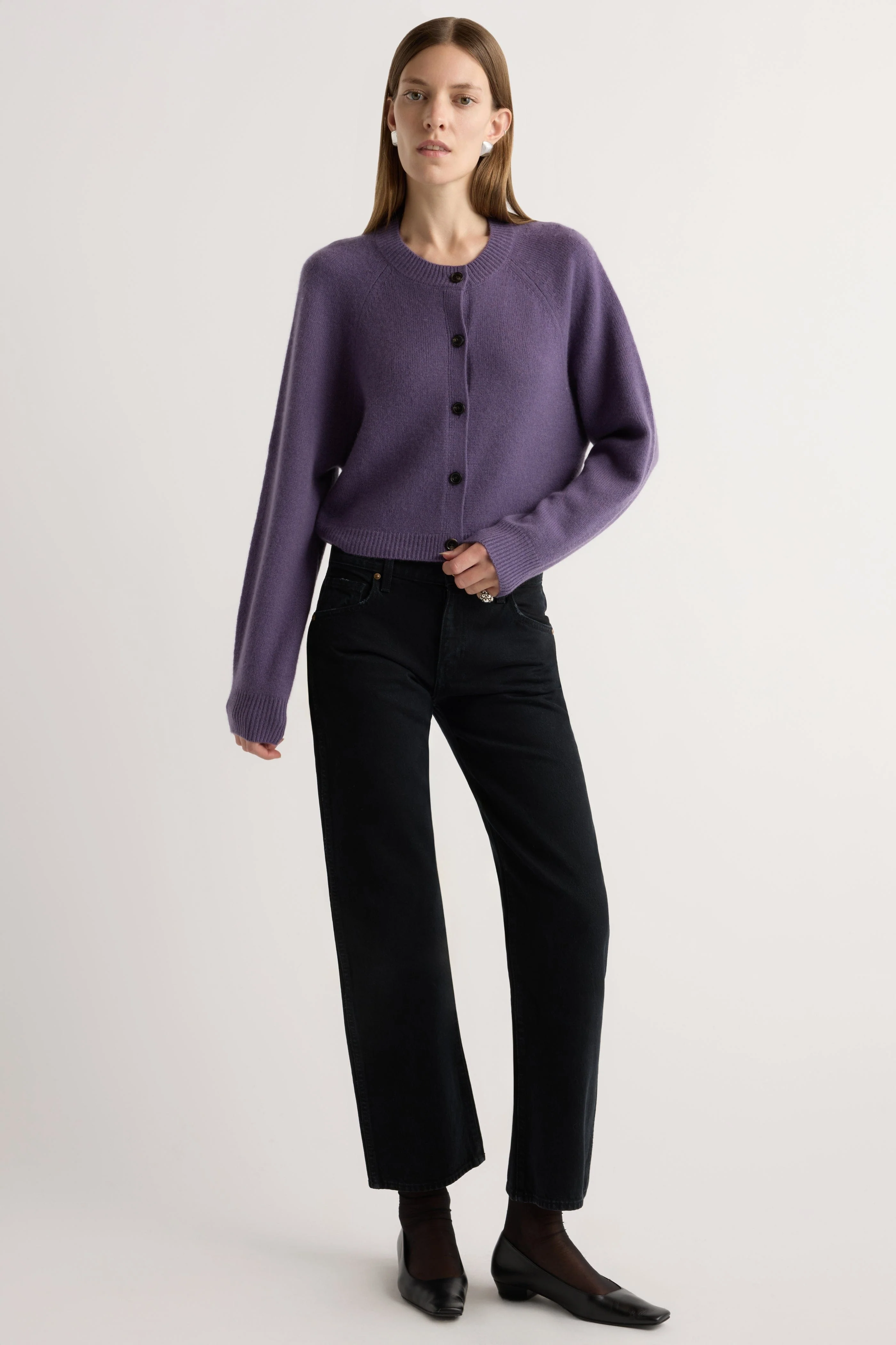 Kiri Cashmere Button Sweater - Image 5