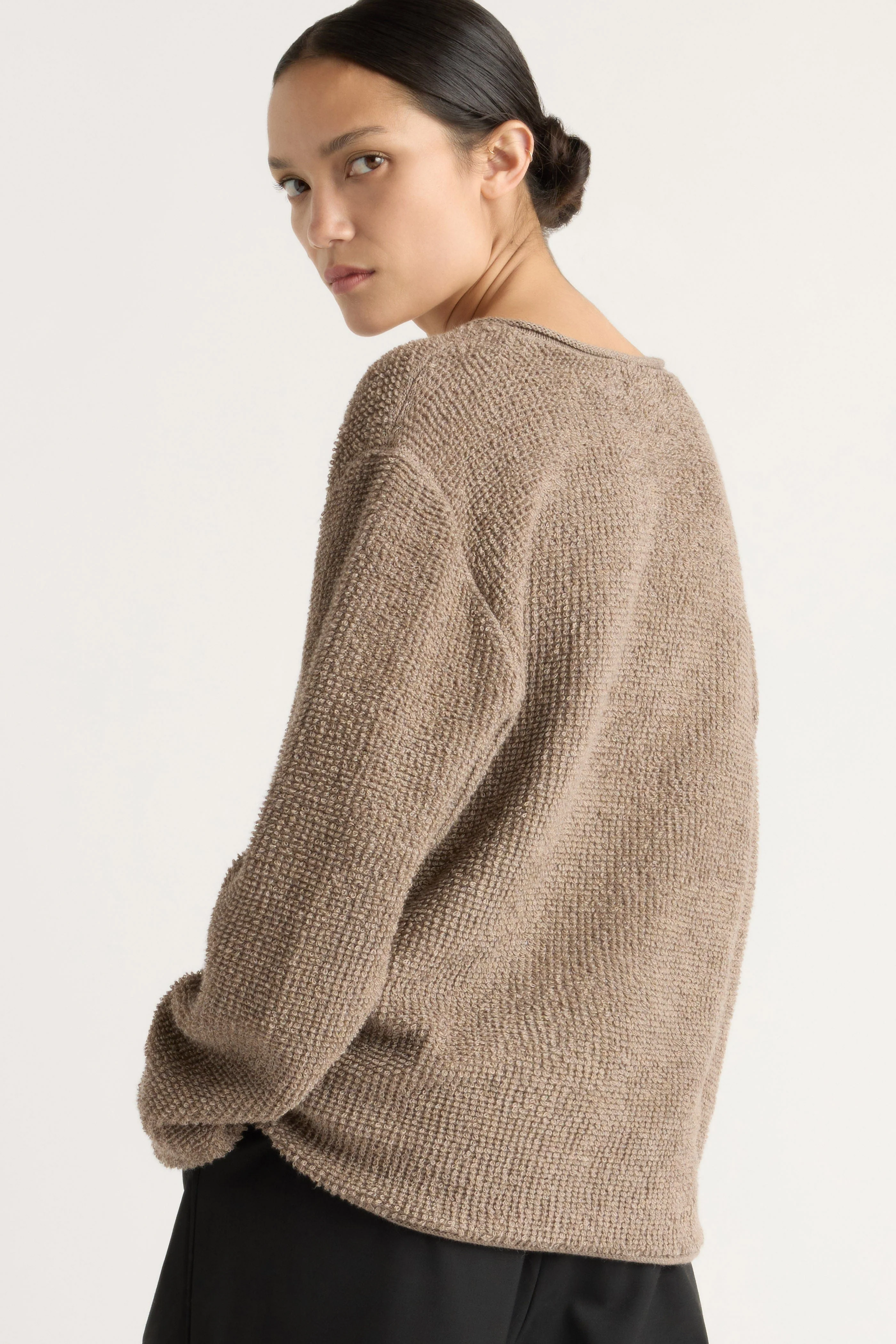 Koryna Textured V-Neck Sweater - Image 6
