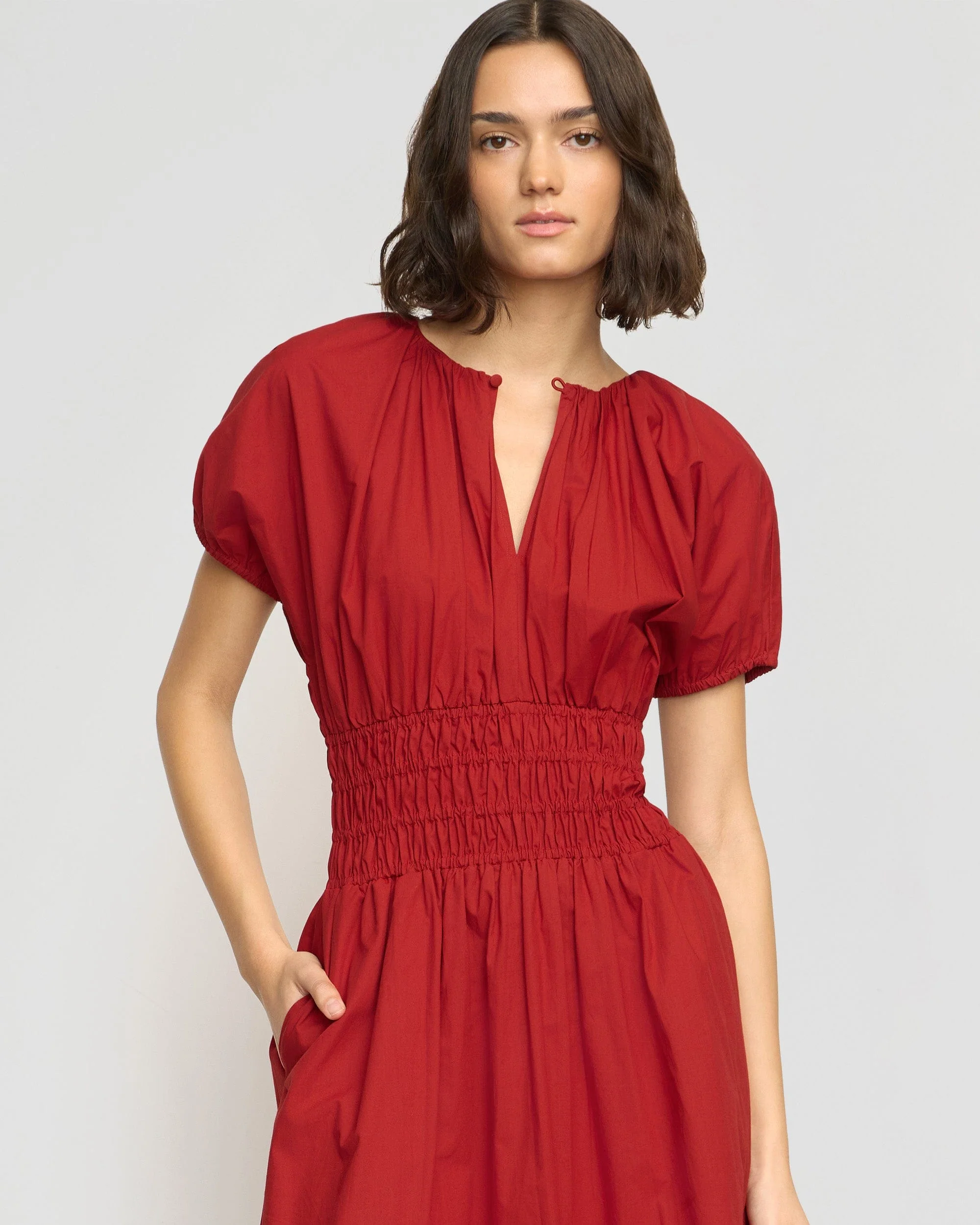 Kyla Organic Cotton Blouson Dress - Image 3