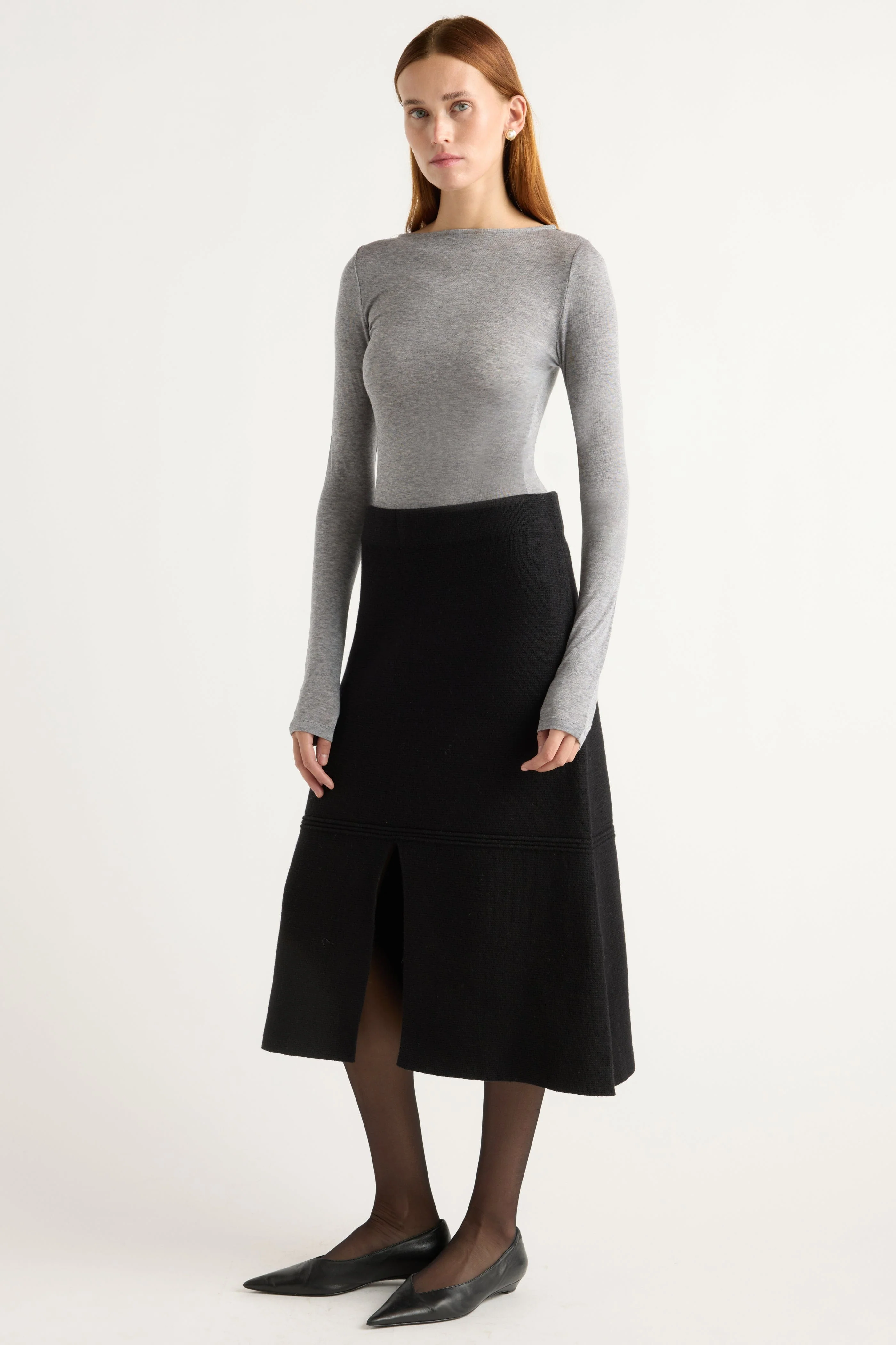 Lana Tencel-Wool Semi-Sheer Tee - Image 5