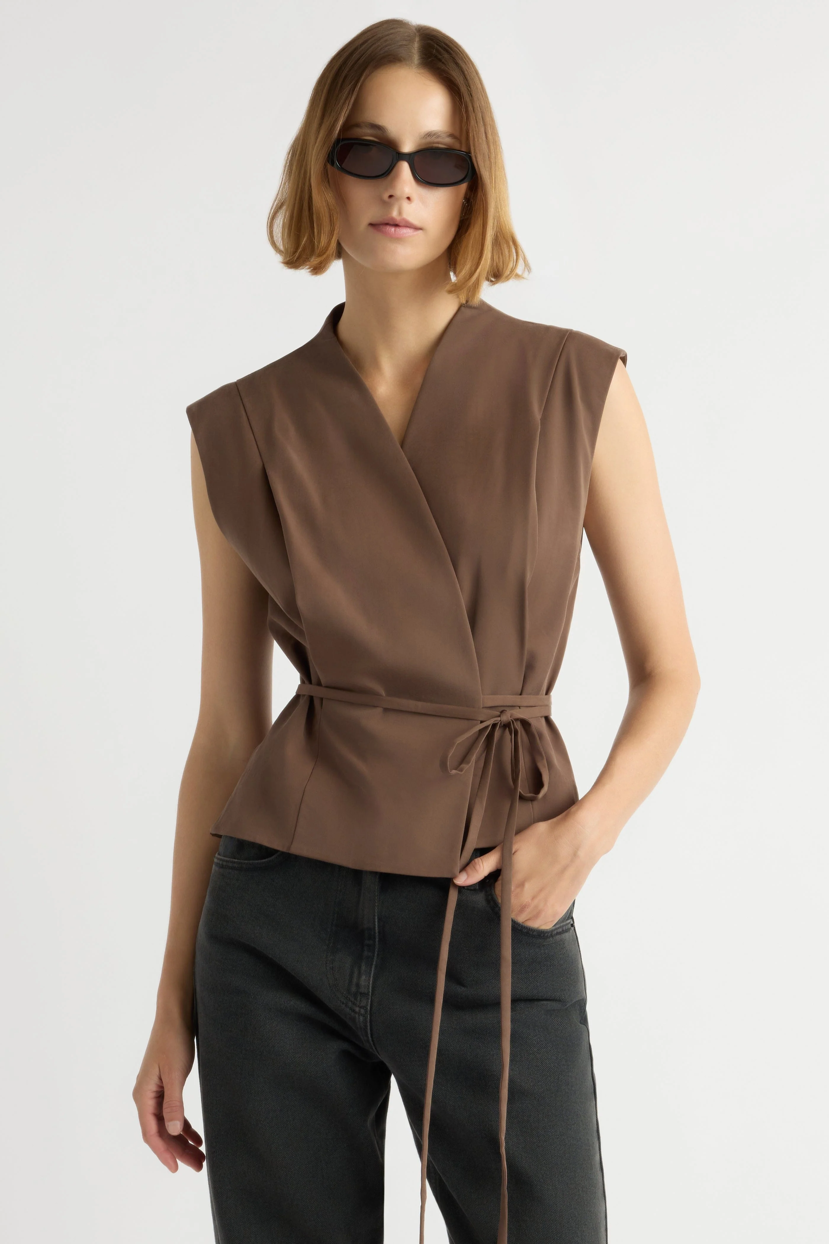 Leandra Tie-Wrap Vest - Image 3