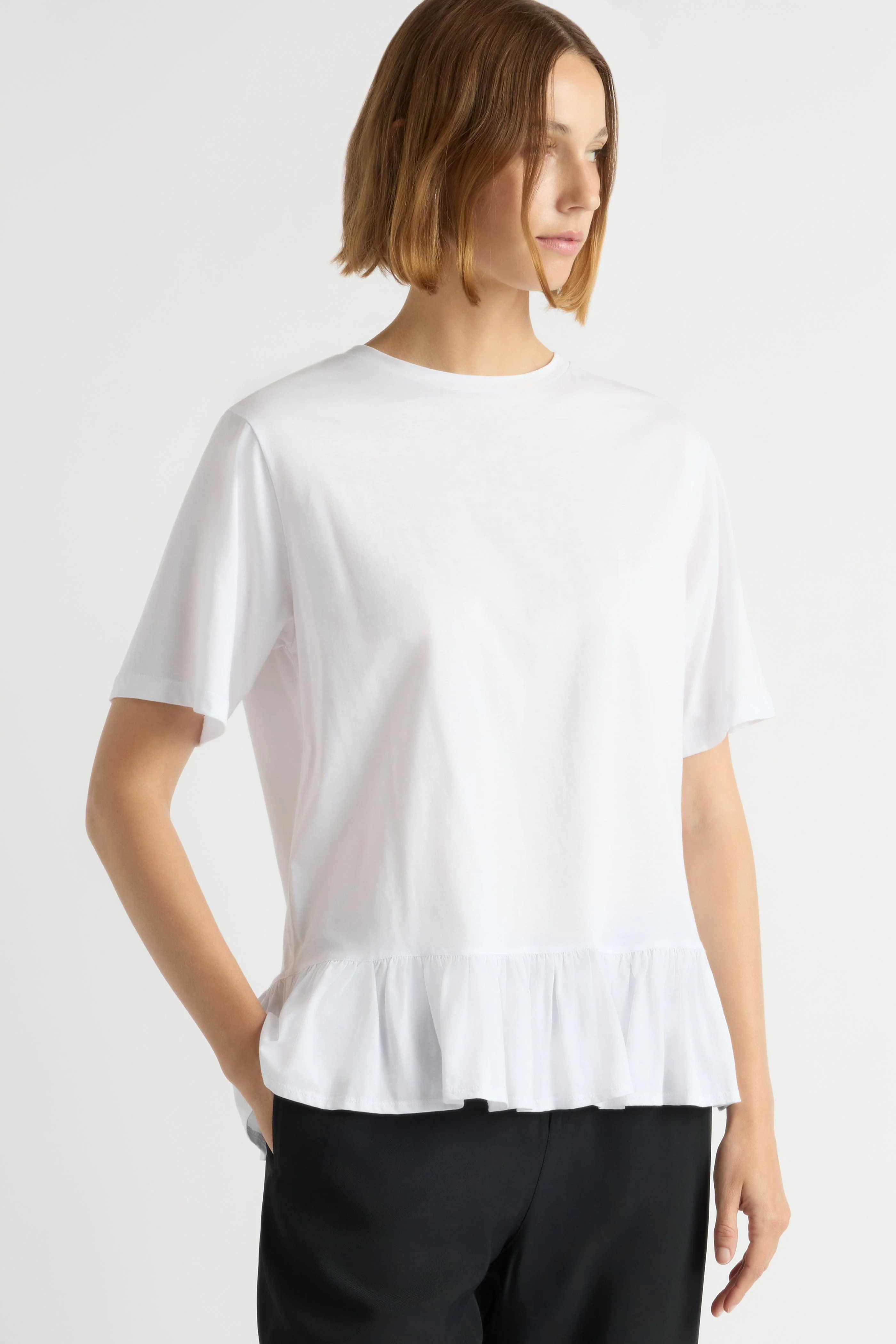 Leonie Organic Cotton Ruffled Tunic Tee - Image 5