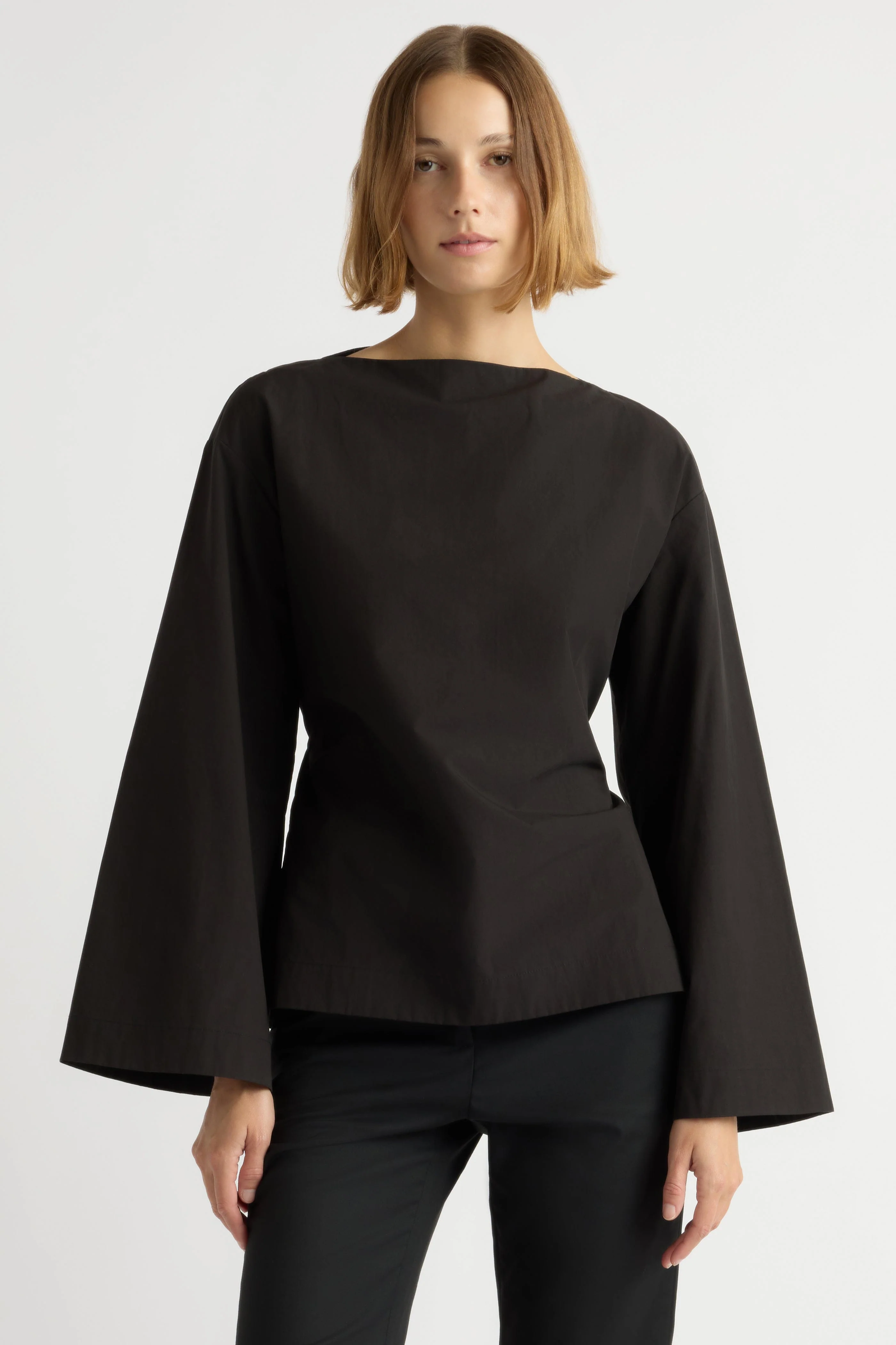 Lilian Sculpted Flare-Sleeve Blouse - Image 2