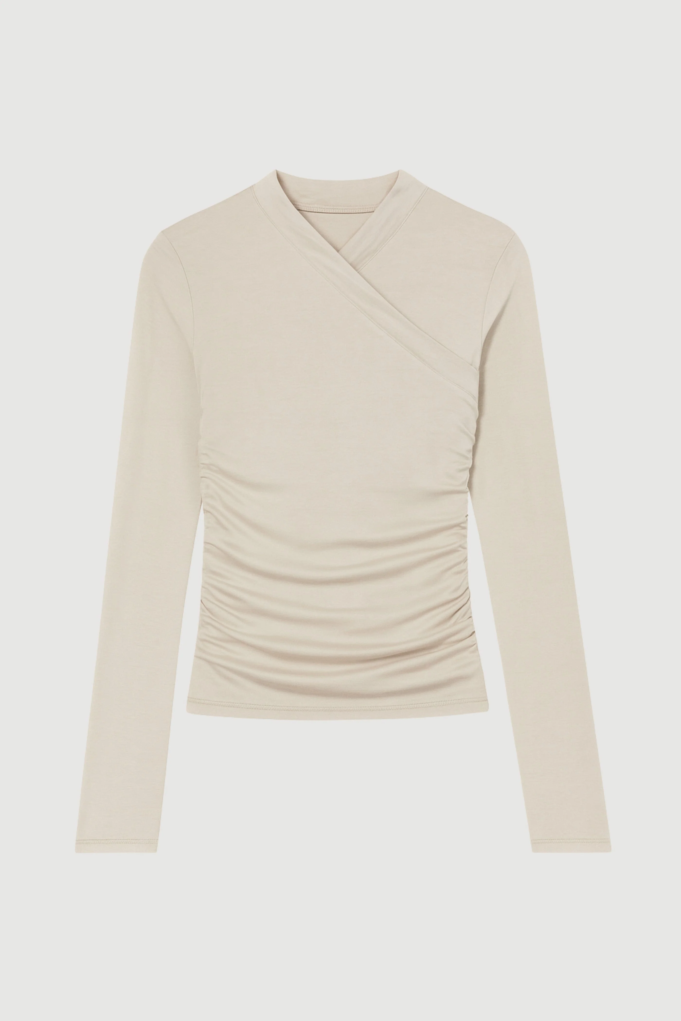 Lilou Wrap-Neck Long-Sleeve Tee - Image 9