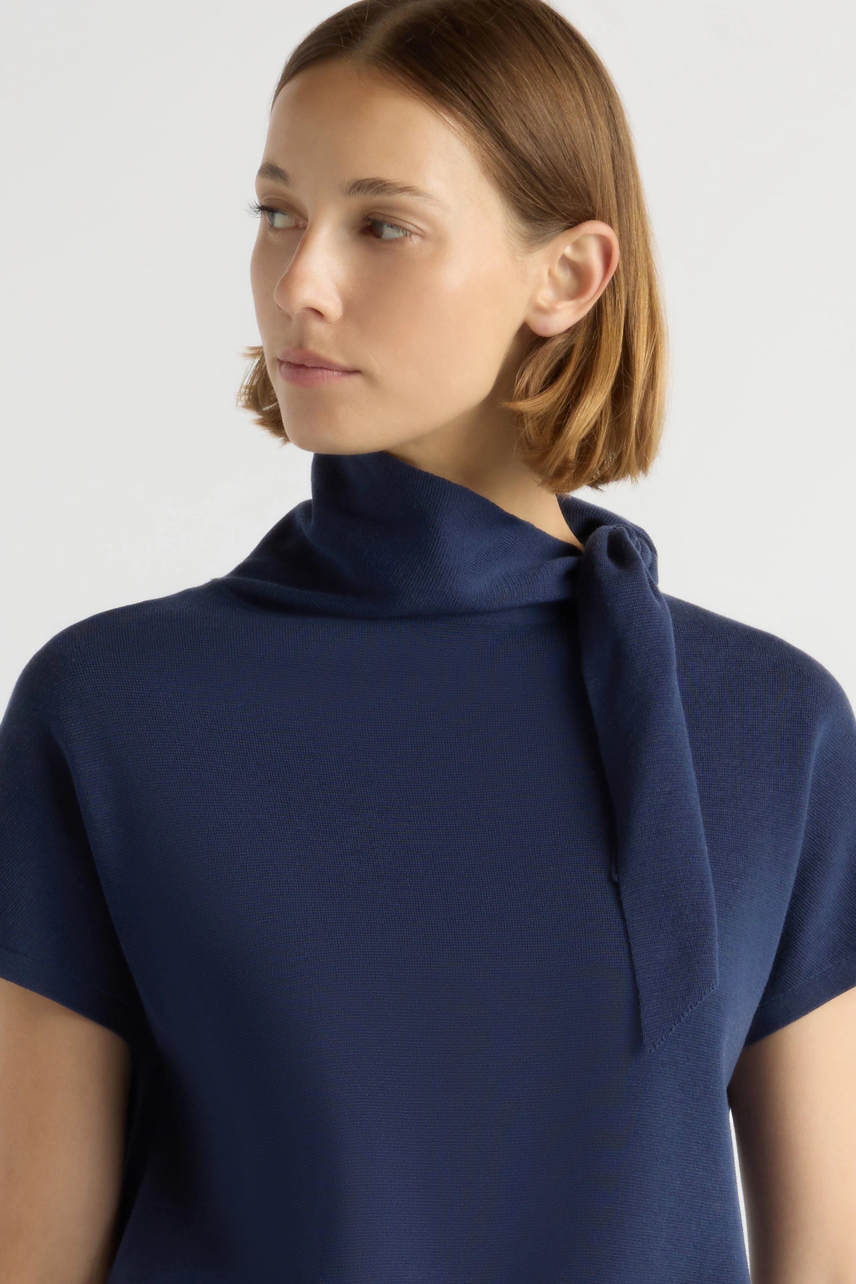 Lorinda Scarf-Neck Sweater Top - Image 3