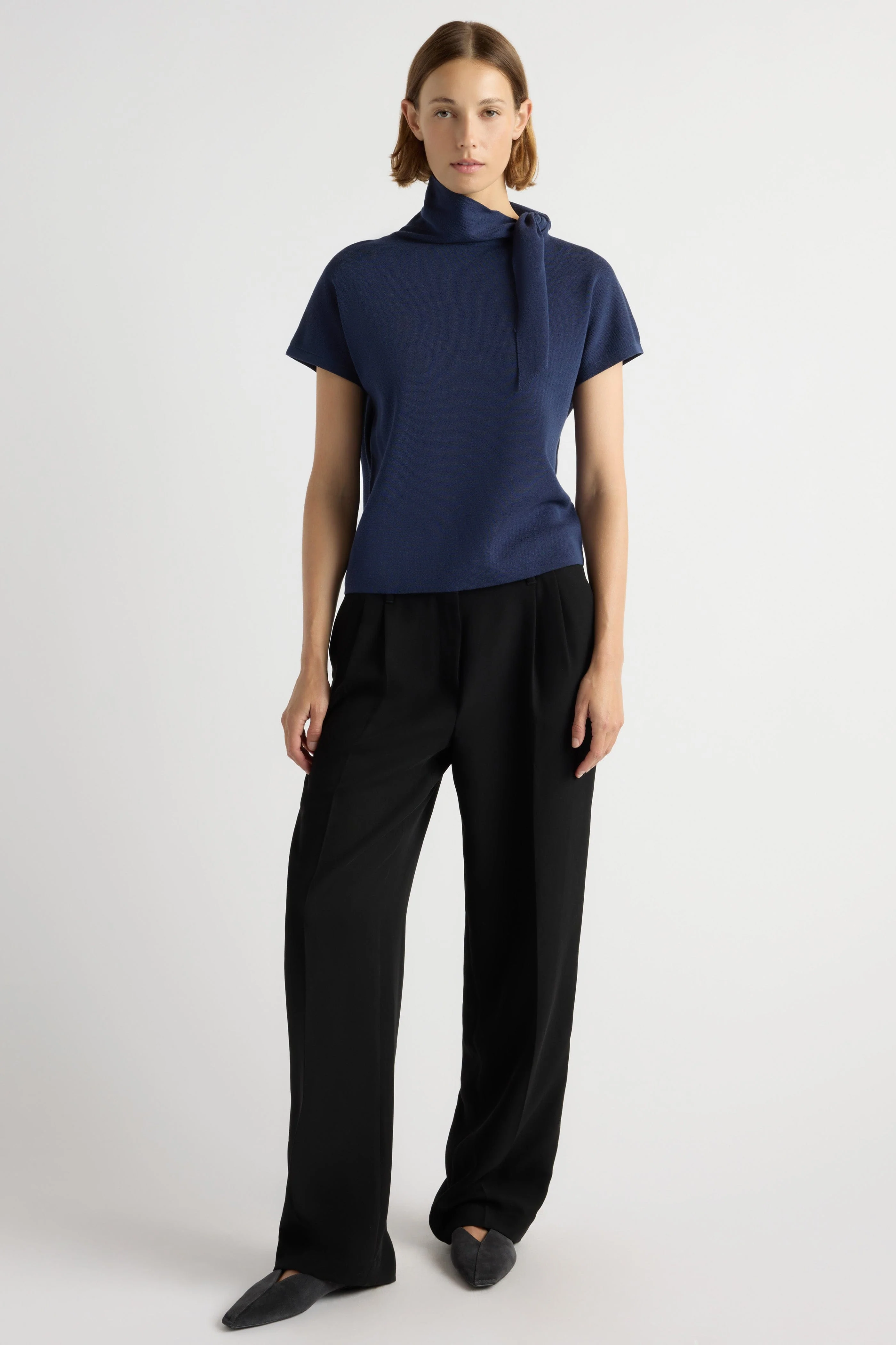 Lorinda Scarf-Neck Sweater Top - Image 6