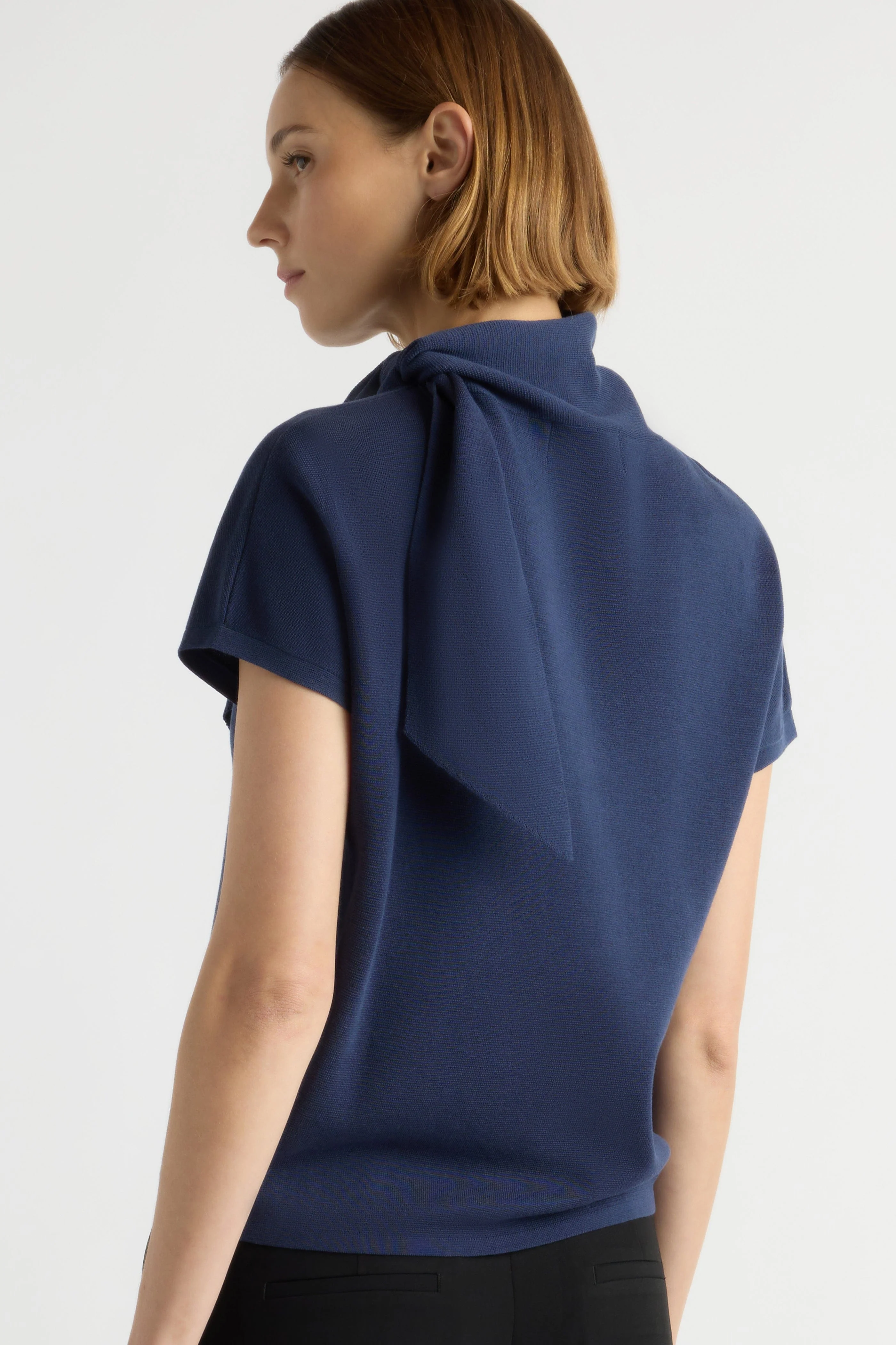 Lorinda Scarf-Neck Sweater Top - Image 7