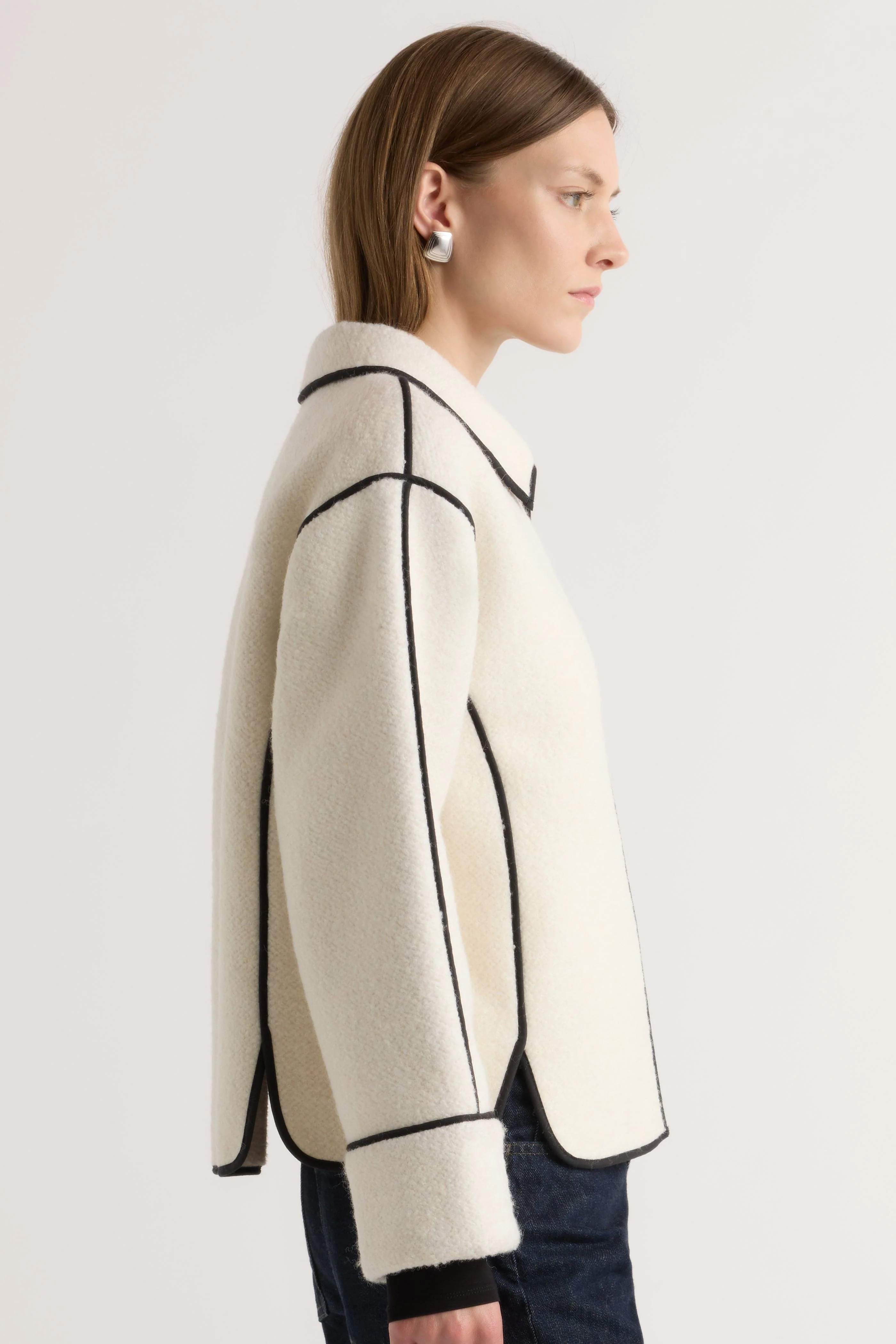 Madison Contrast Trim Coat - Image 4