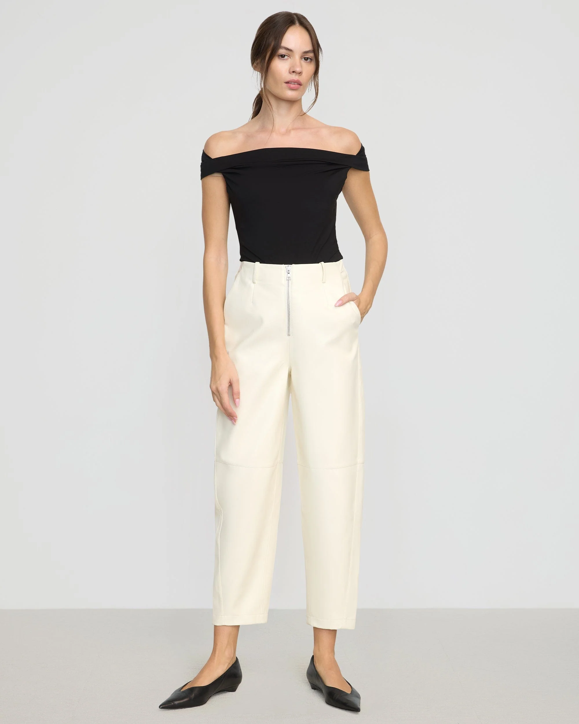 Mai Asymmetric Off-Shoulder Tee - Image 4