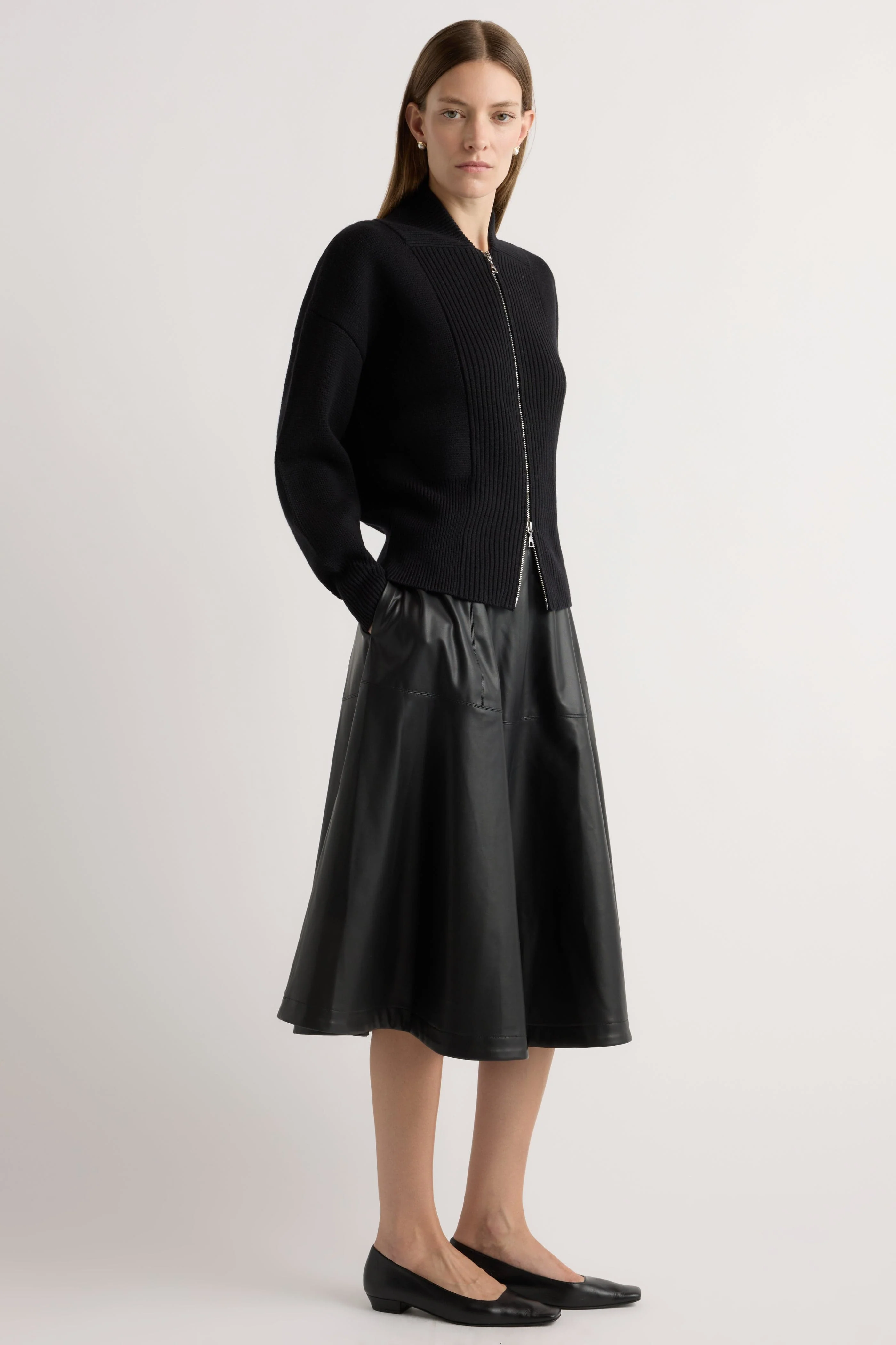 Manning Organic Cotton-Wool Zip Cardigan - Image 3