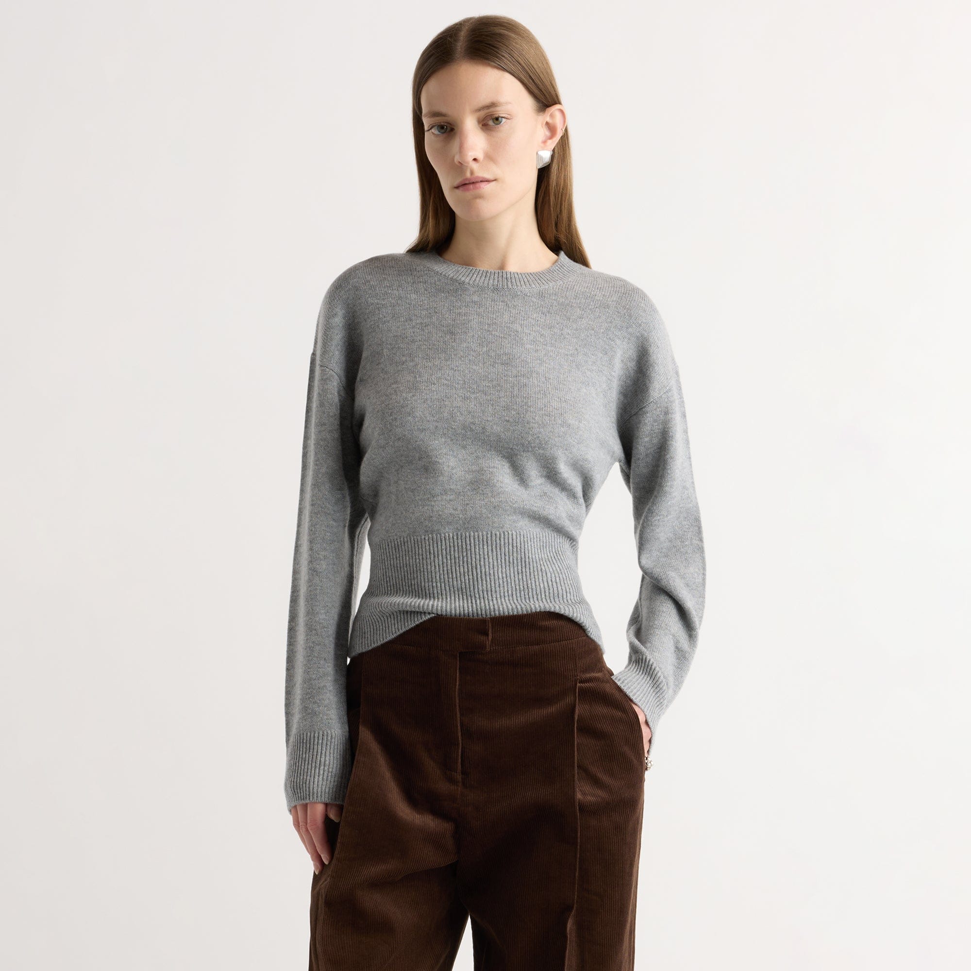 Marielle Wool-Cashmere Blouson Sweater