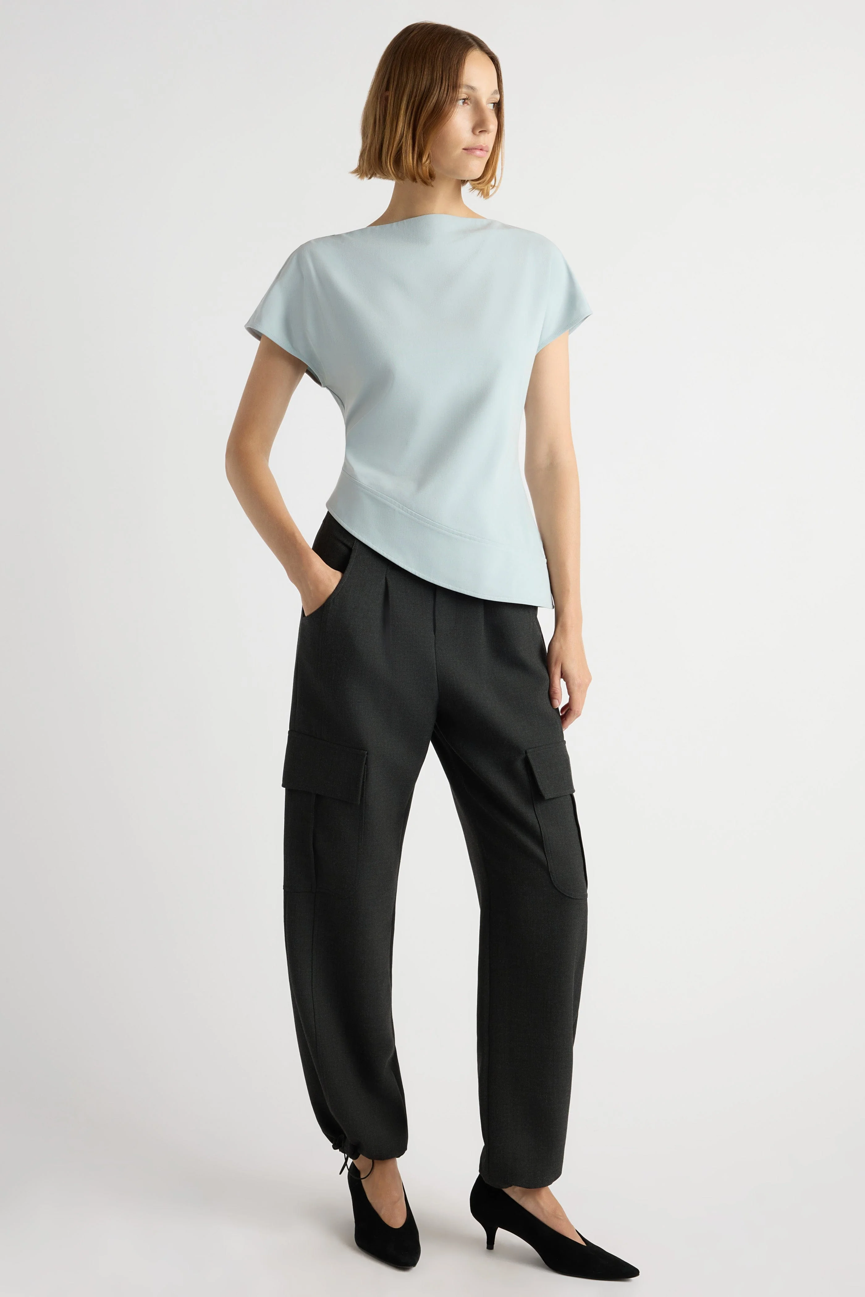 McKenna Asymmetric-Hem Blouse - Image 3