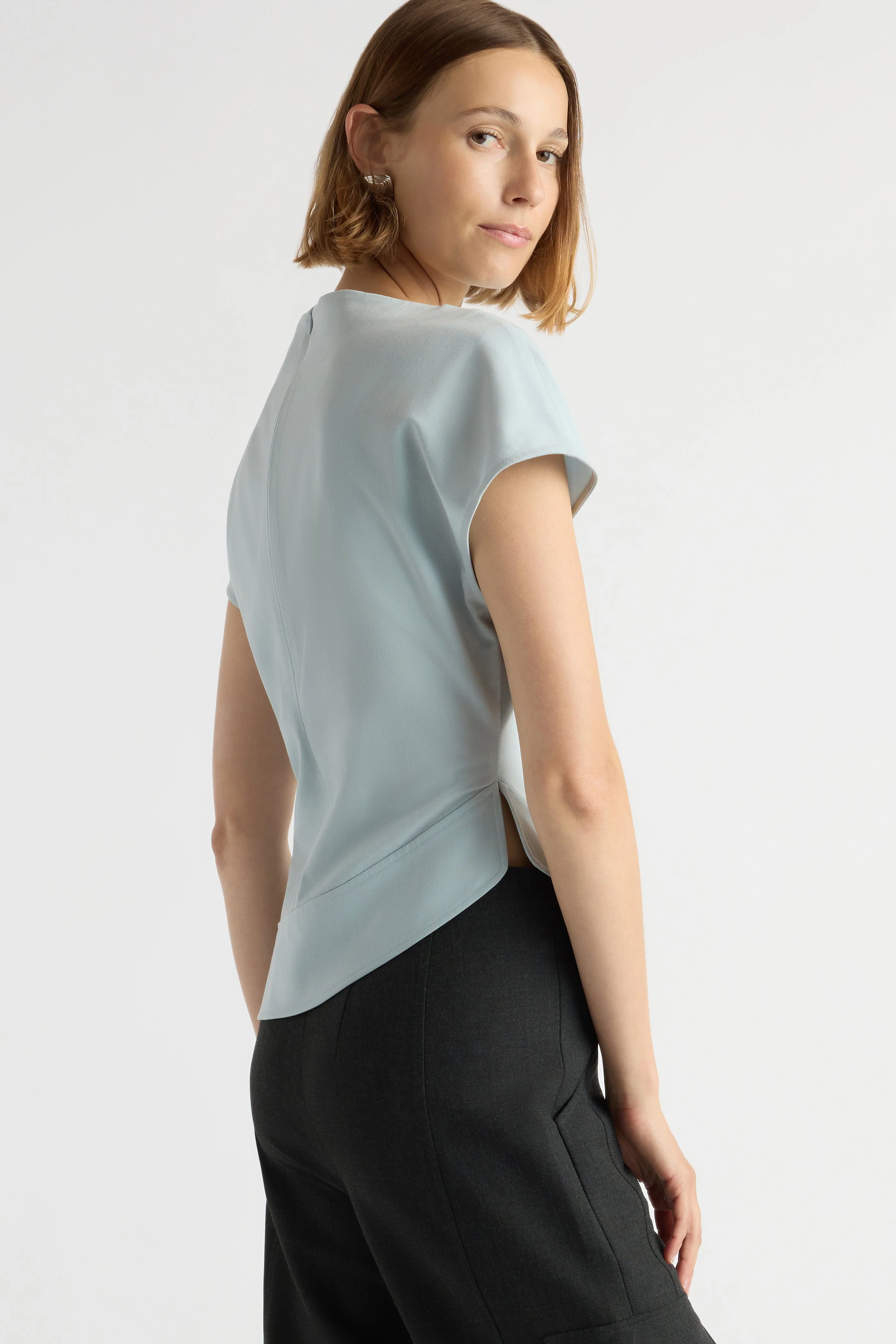 McKenna Asymmetric-Hem Blouse - Image 5