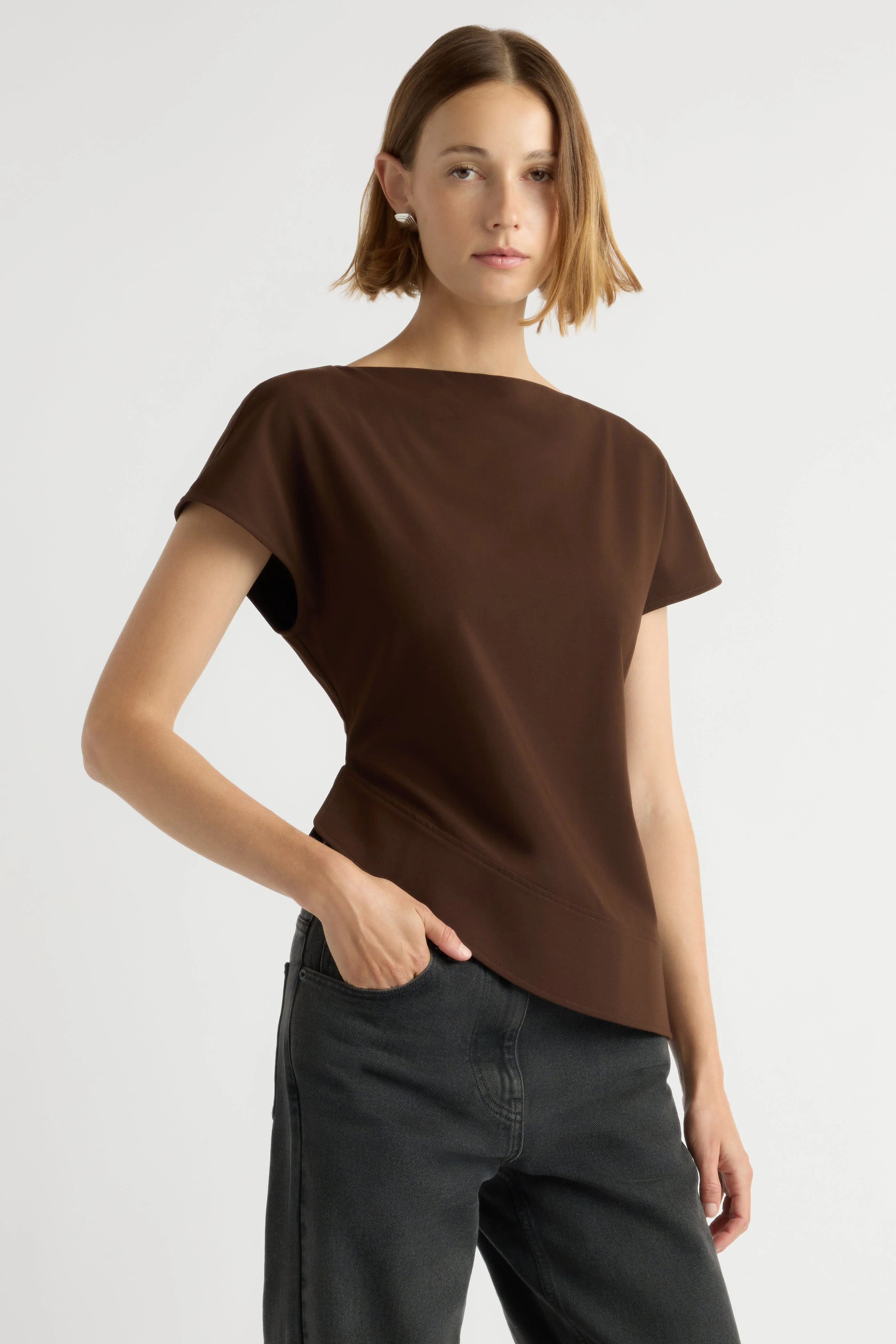 McKenna Asymmetric-Hem Blouse - Image 2
