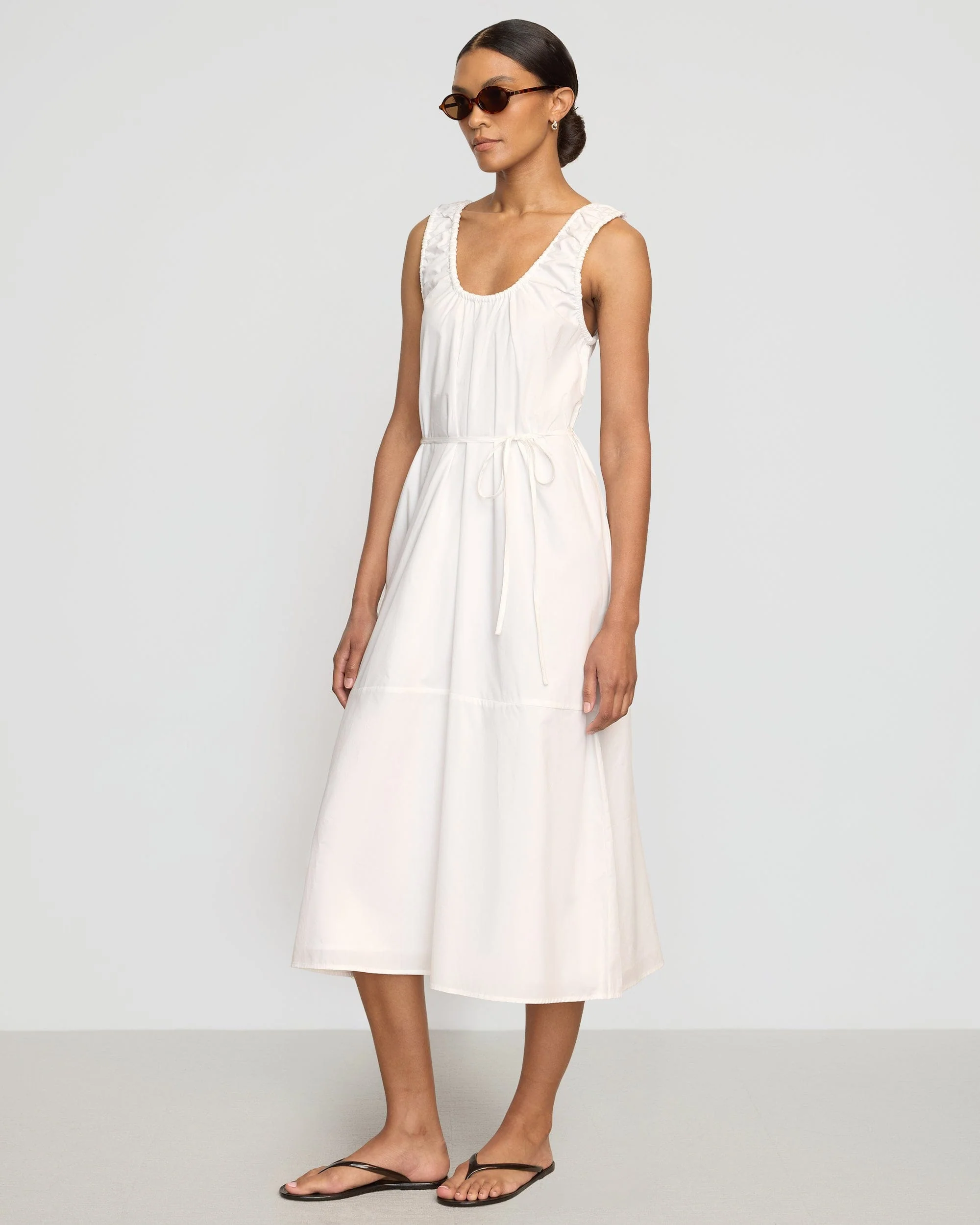 Midori Organic Cotton U-Neck Dress - Image 2