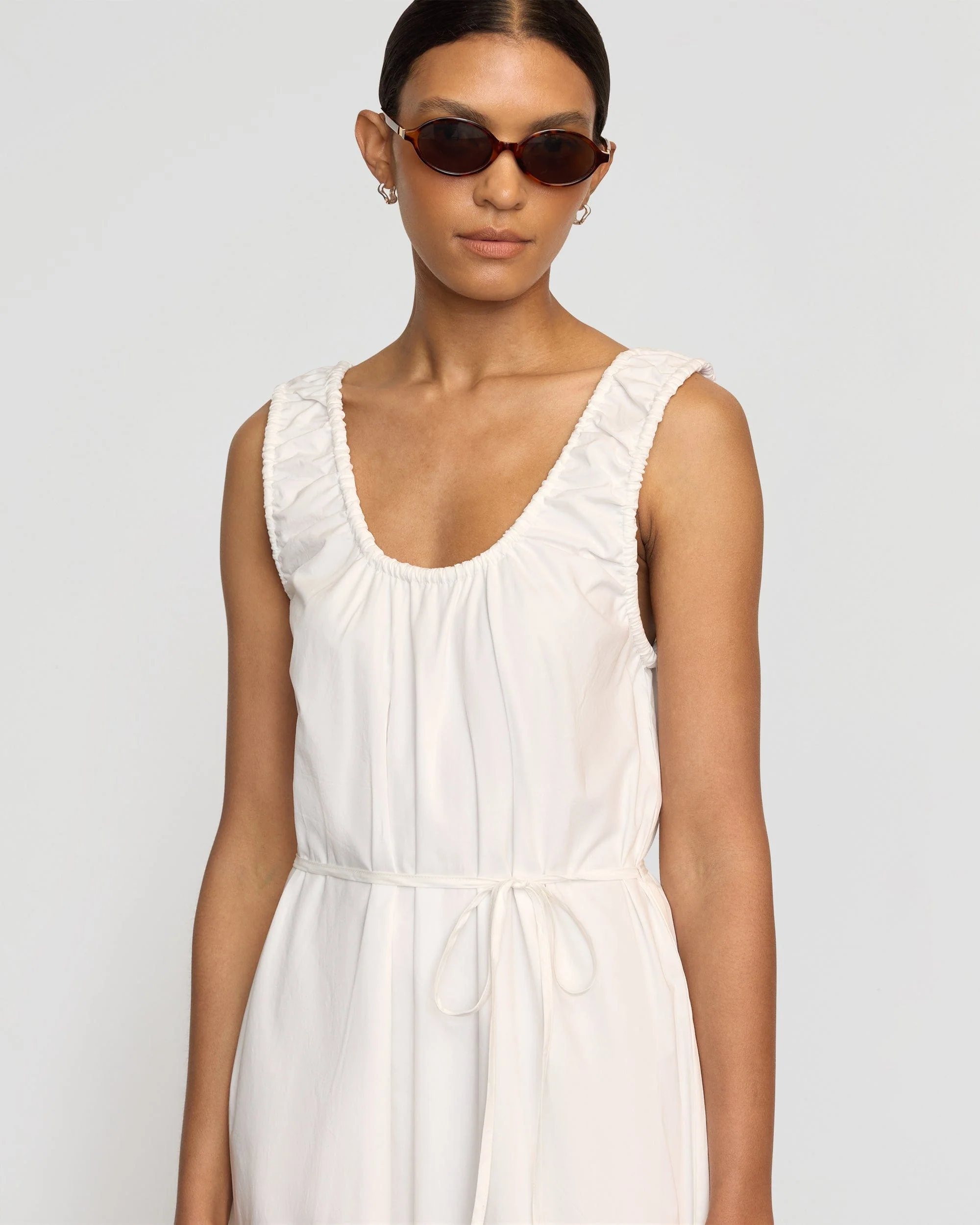 Midori Organic Cotton U-Neck Dress - Image 3