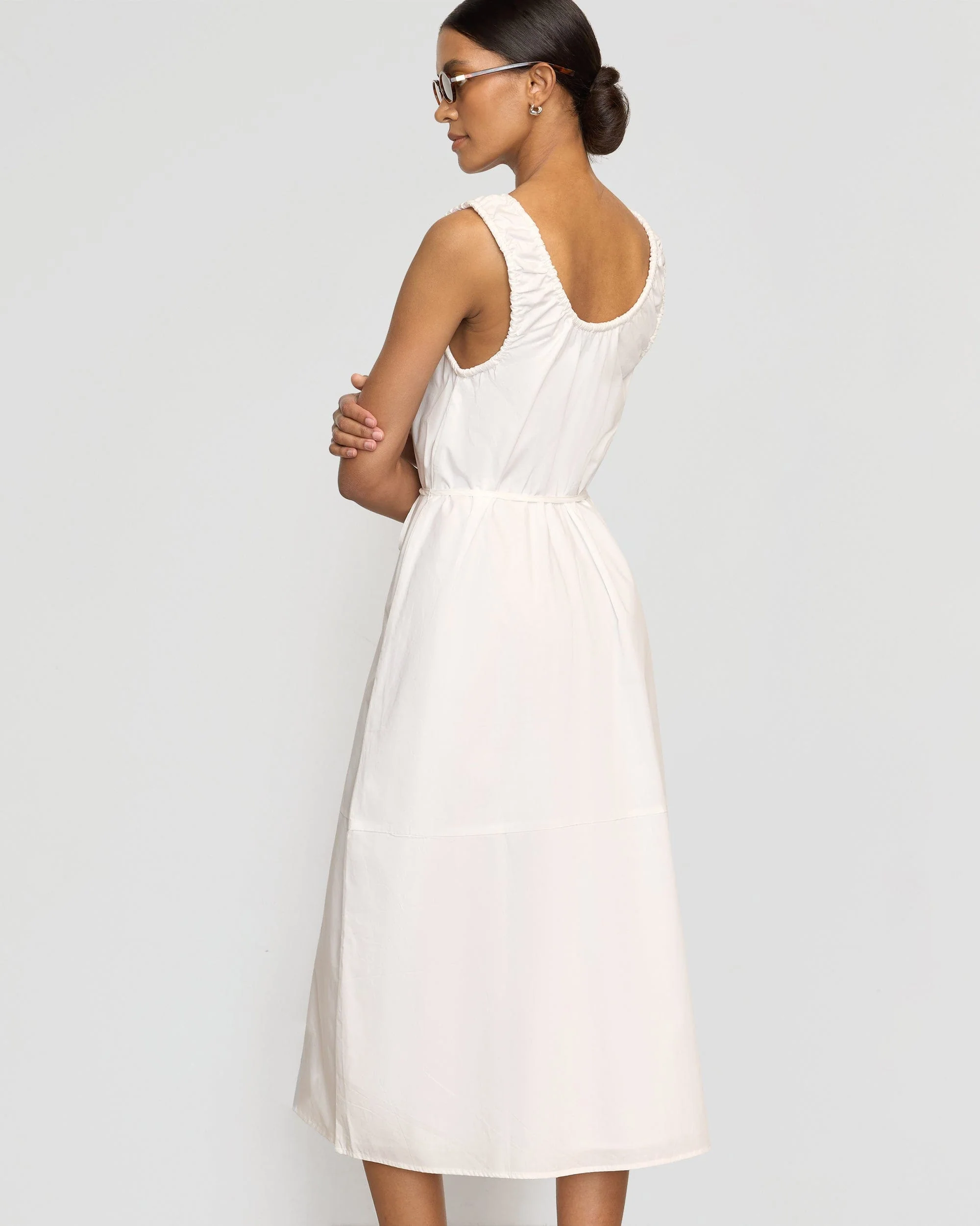 Midori Organic Cotton U-Neck Dress - Image 4