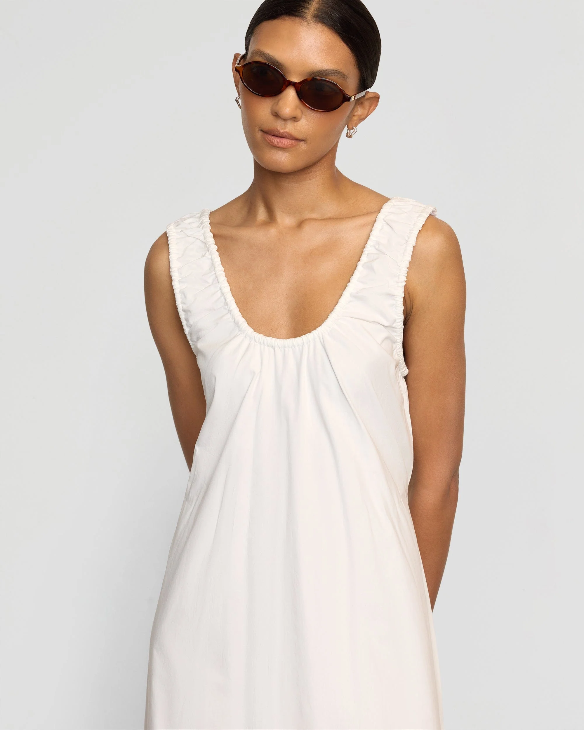 Midori Organic Cotton U-Neck Dress - Image 5