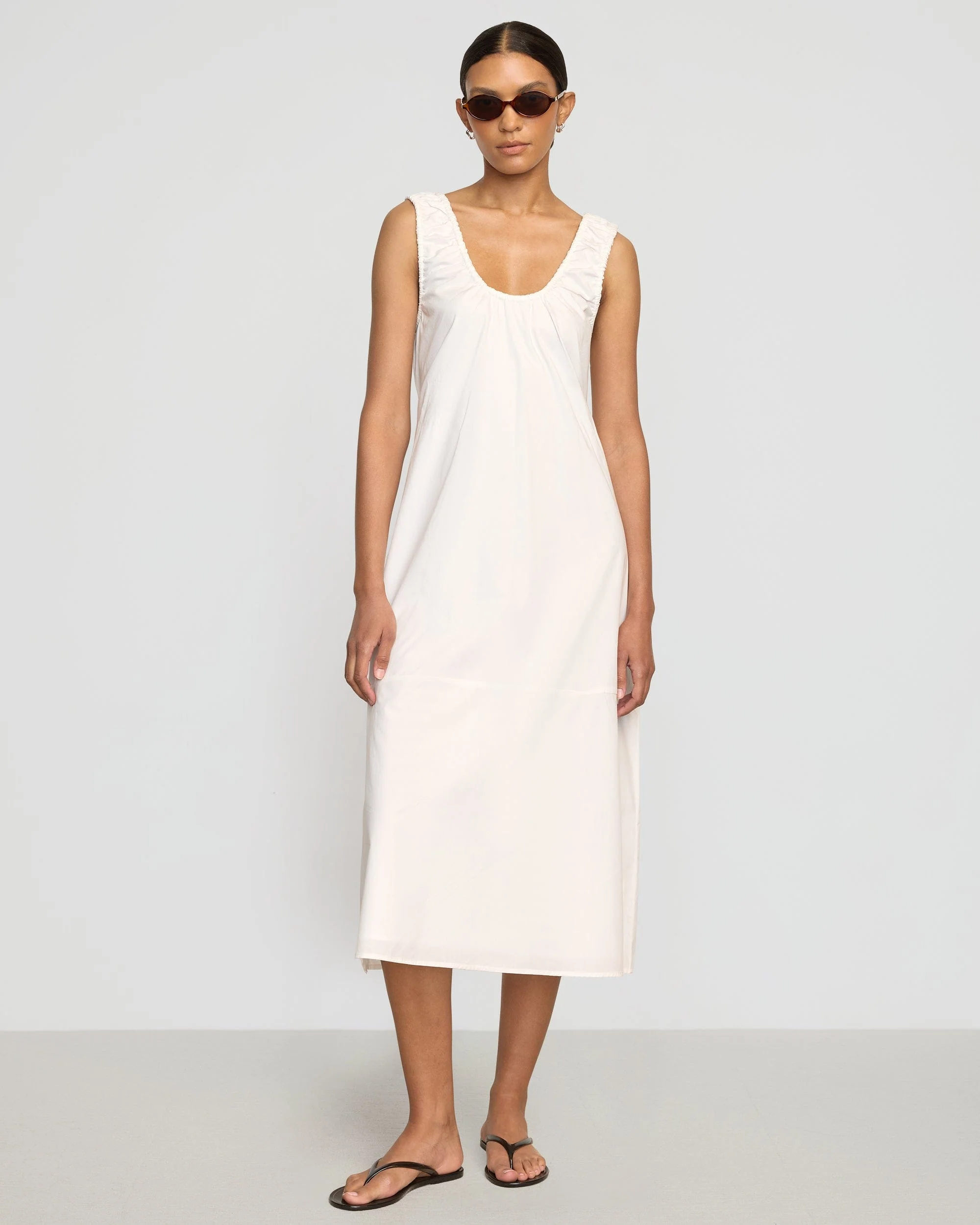 Midori Organic Cotton U-Neck Dress - Image 6