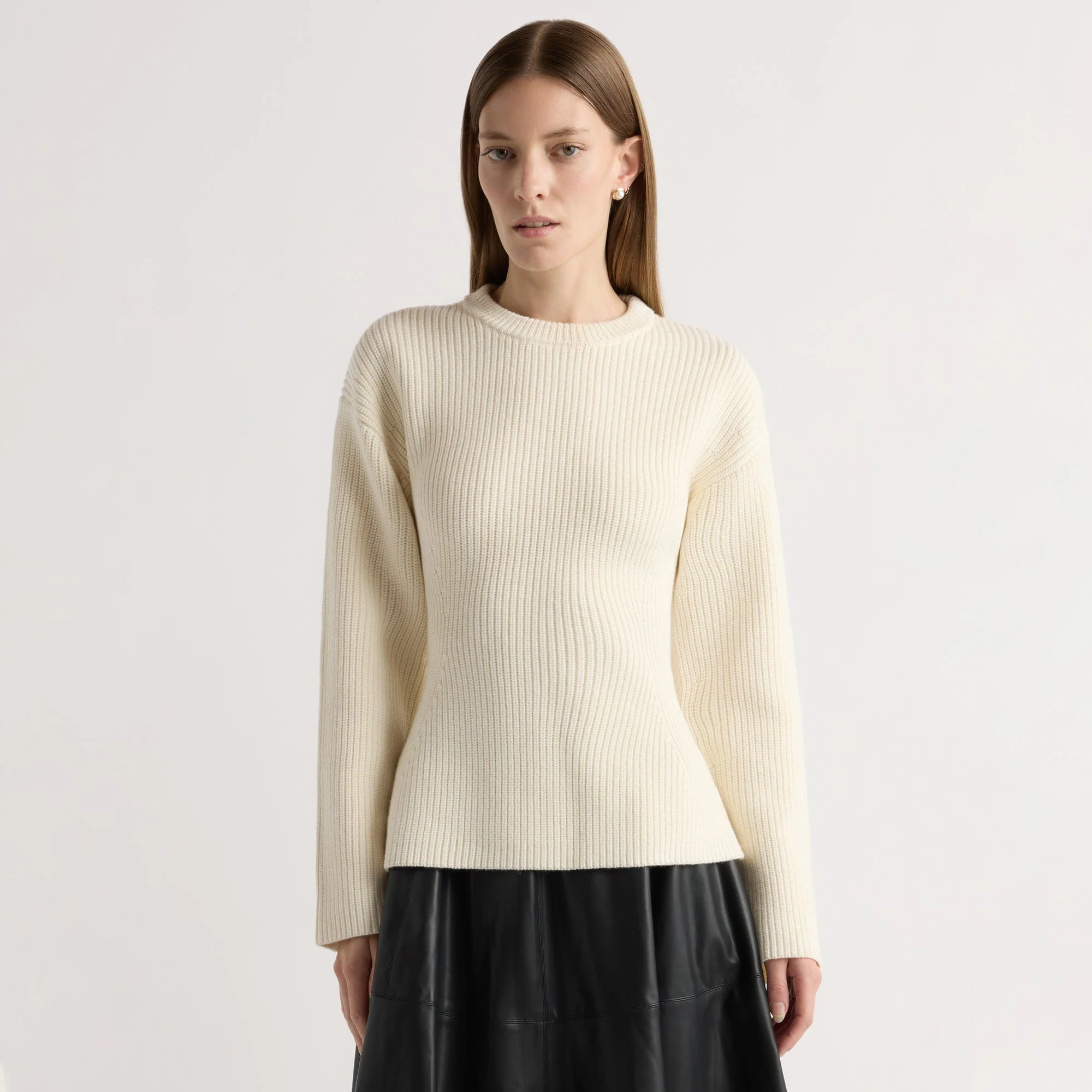 Minali Ribbed Sculpted Sweater
