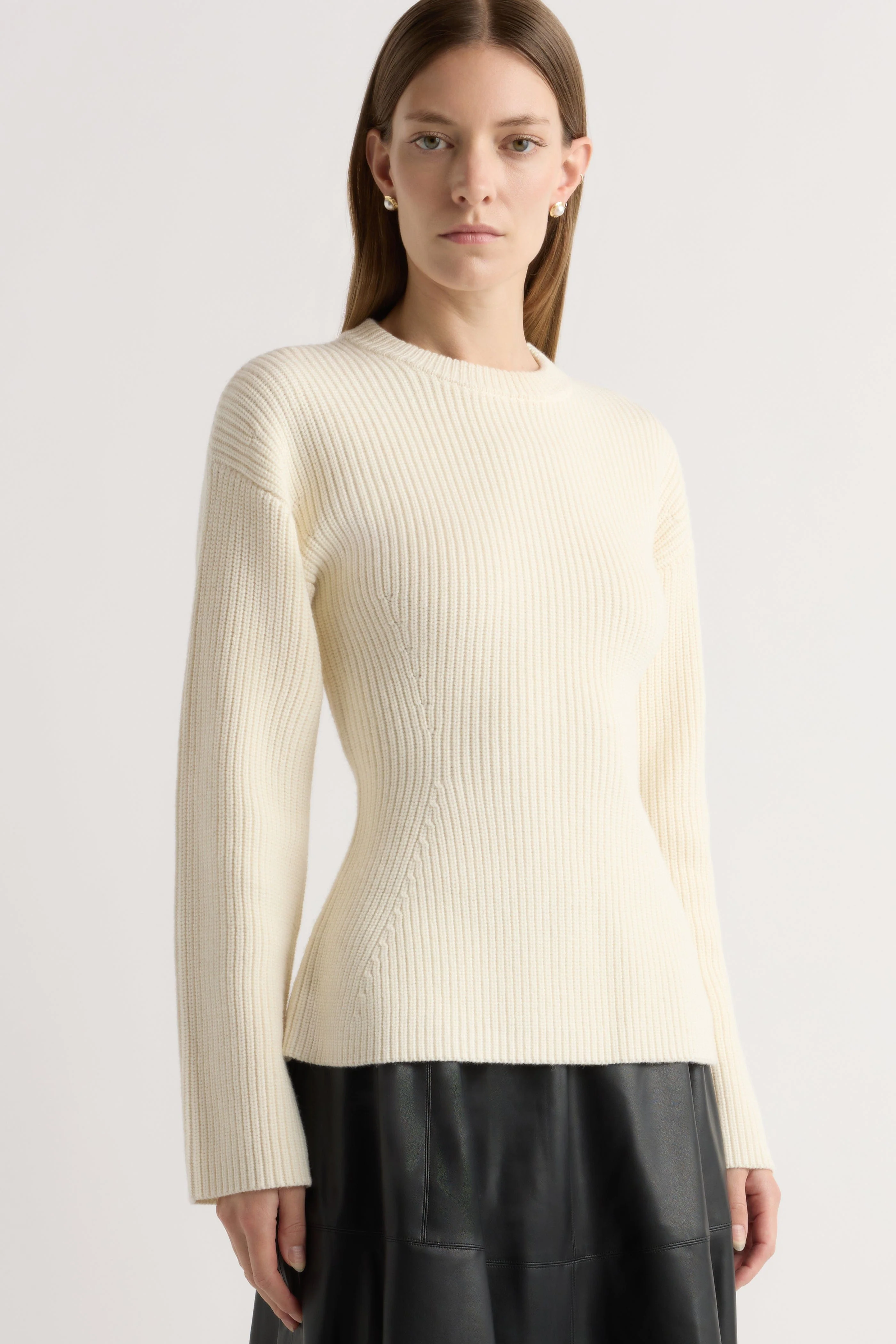 Minali Ribbed Sculpted Sweater - Image 2