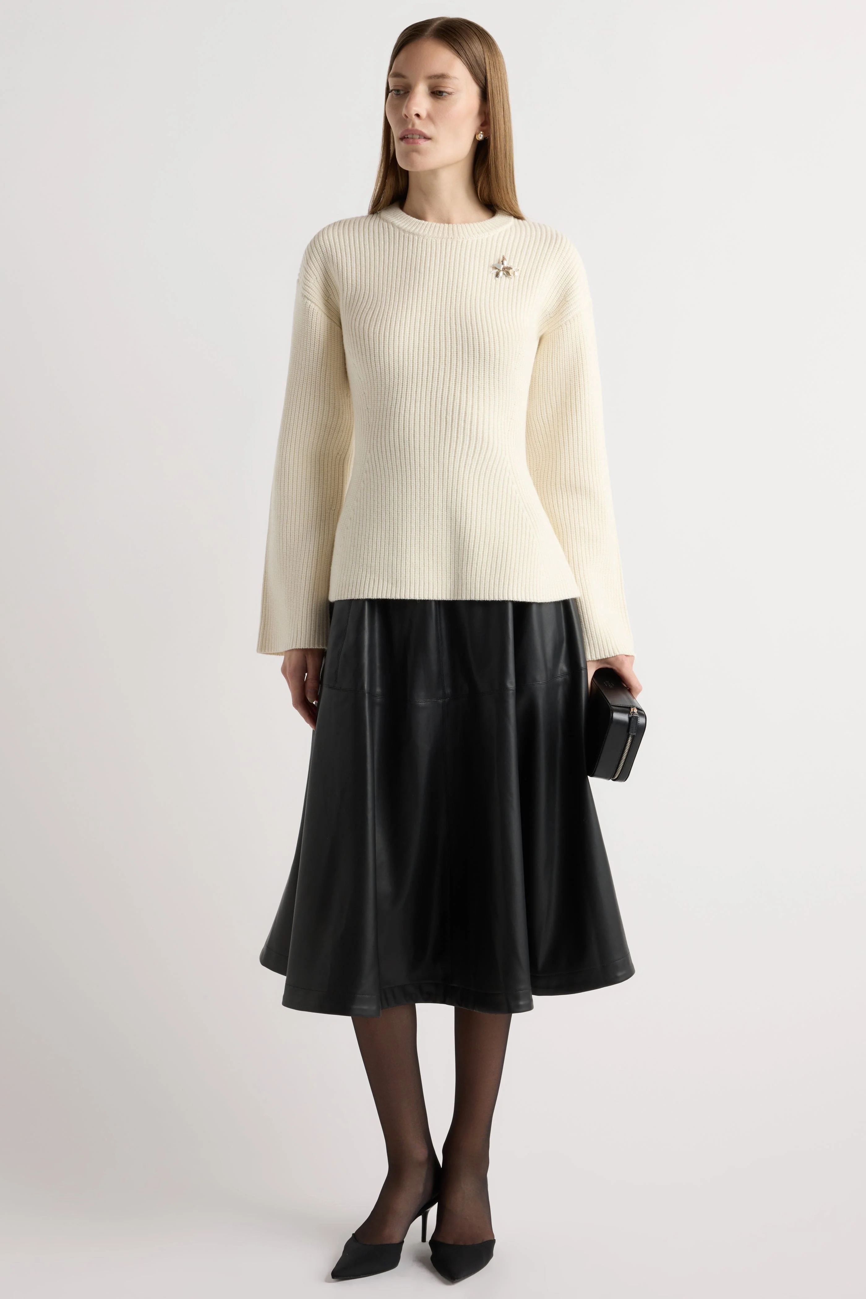 Minali Ribbed Sculpted Sweater - Image 4