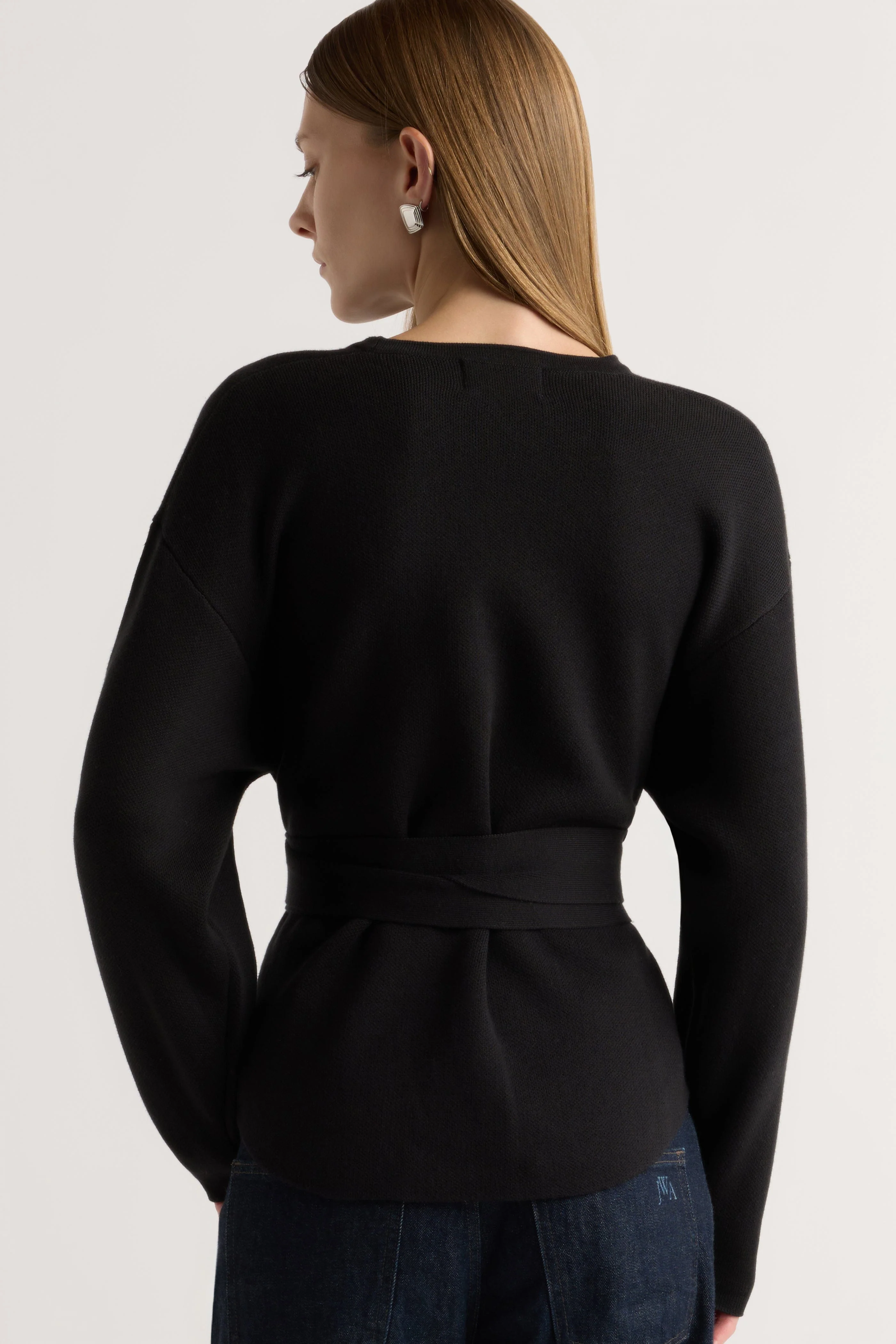 Nara Tie-Front Knit Sweater - Image 10
