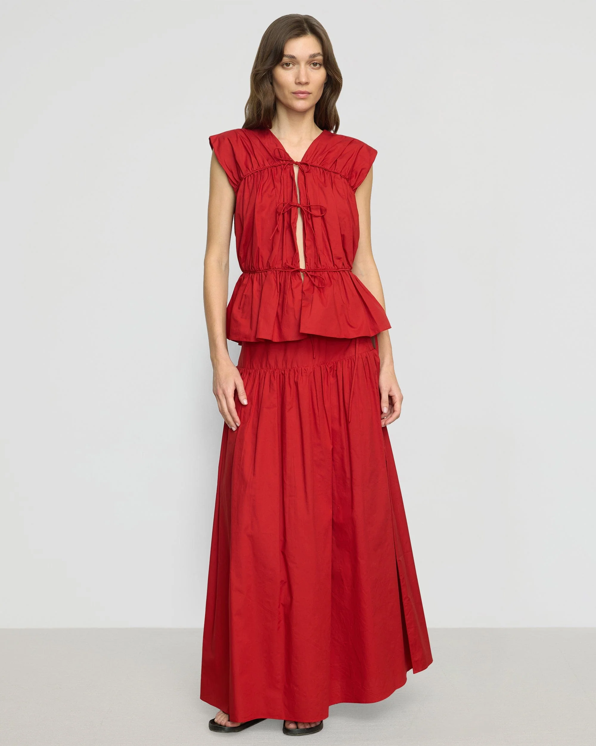 Neha Tie-Front Organic Cotton Blouse - Image 6