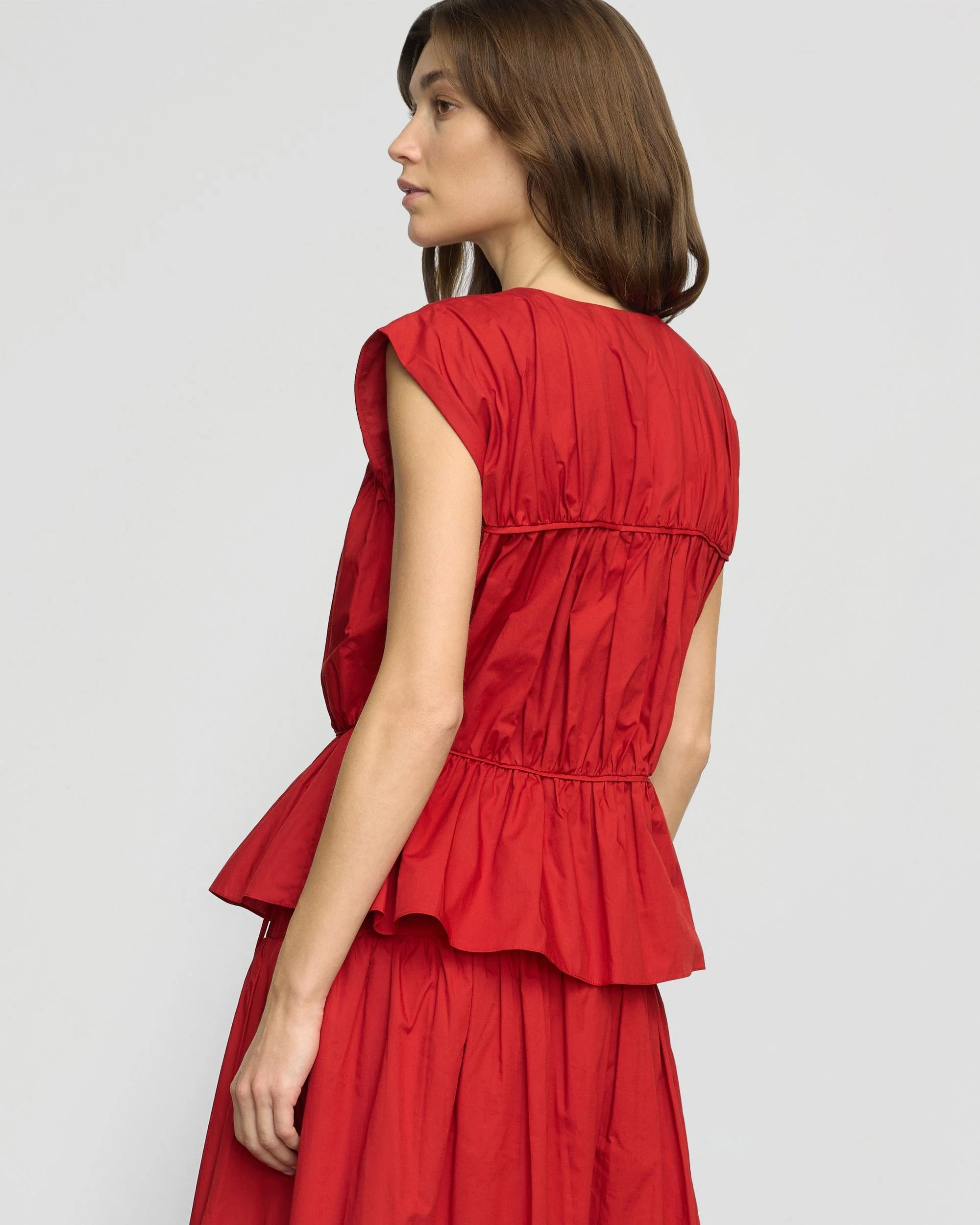 Neha Tie-Front Organic Cotton Blouse - Image 7