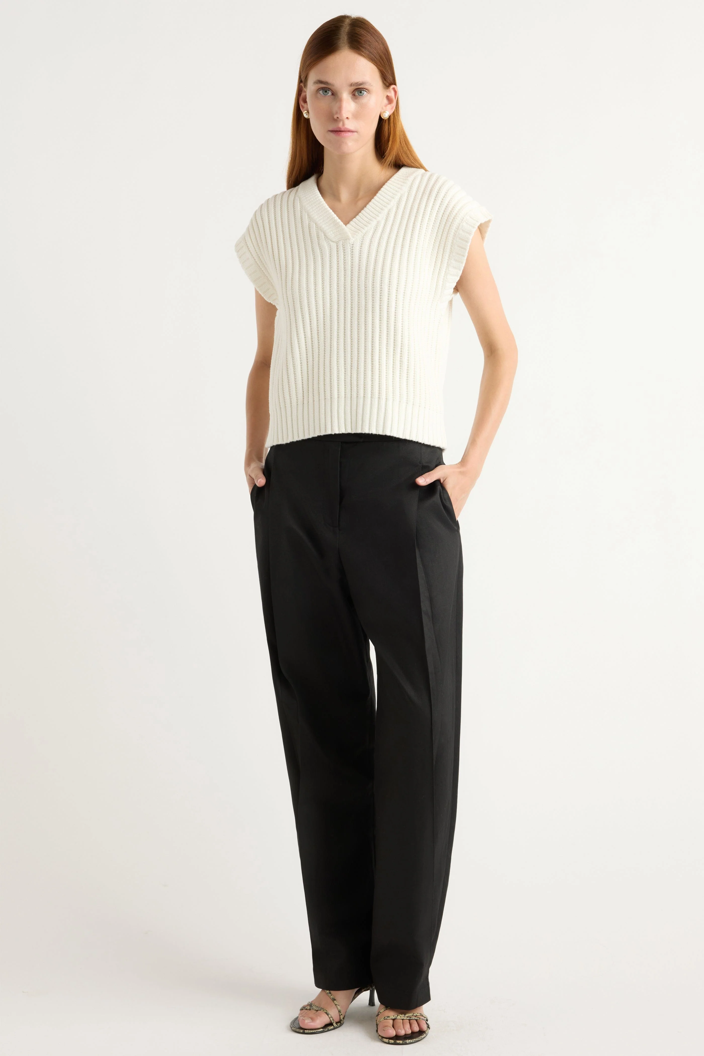 Nicola Organic Cotton Sweater Vest - Image 3