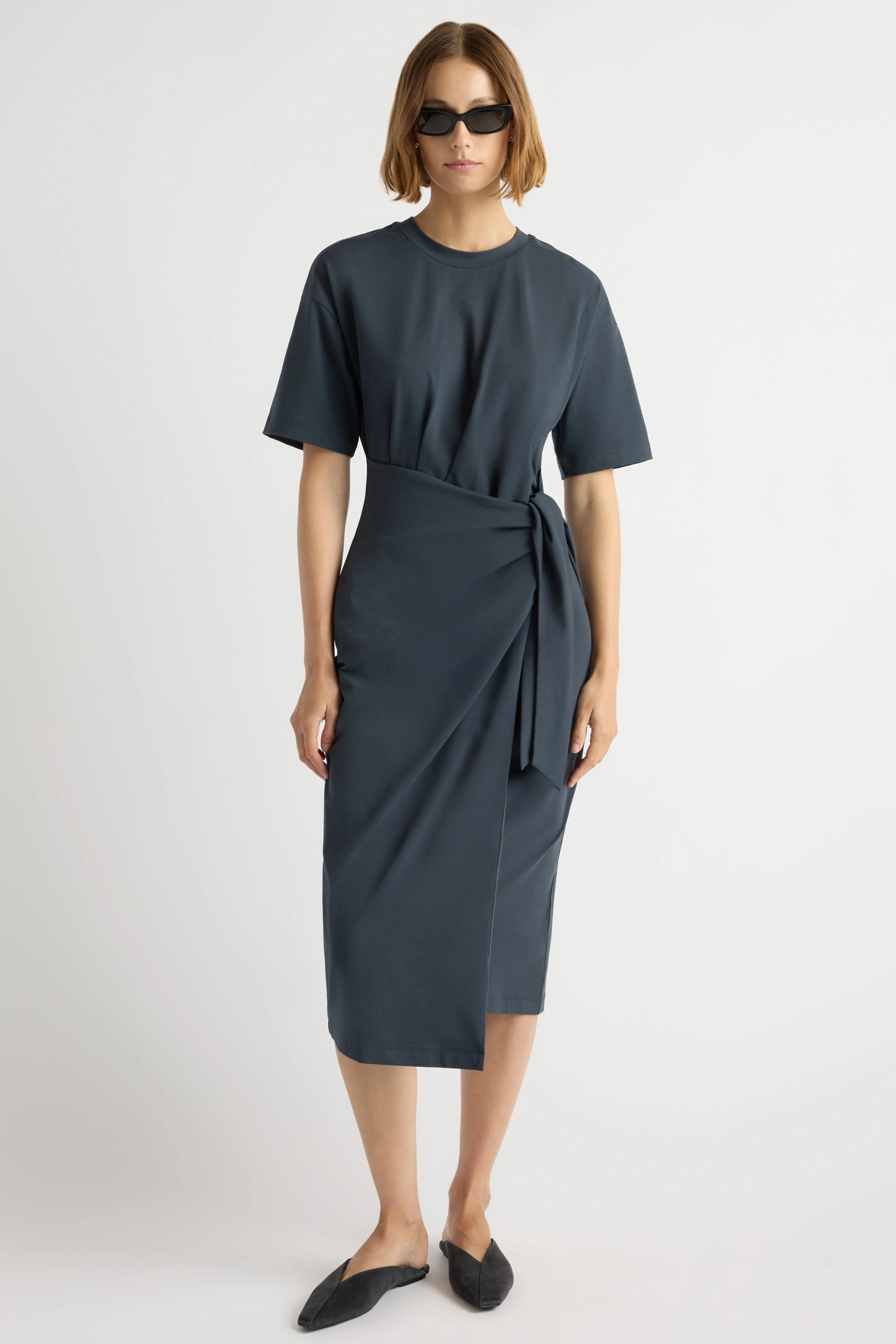 Noa Organic Cotton T-Shirt Wrap Dress - Image 2