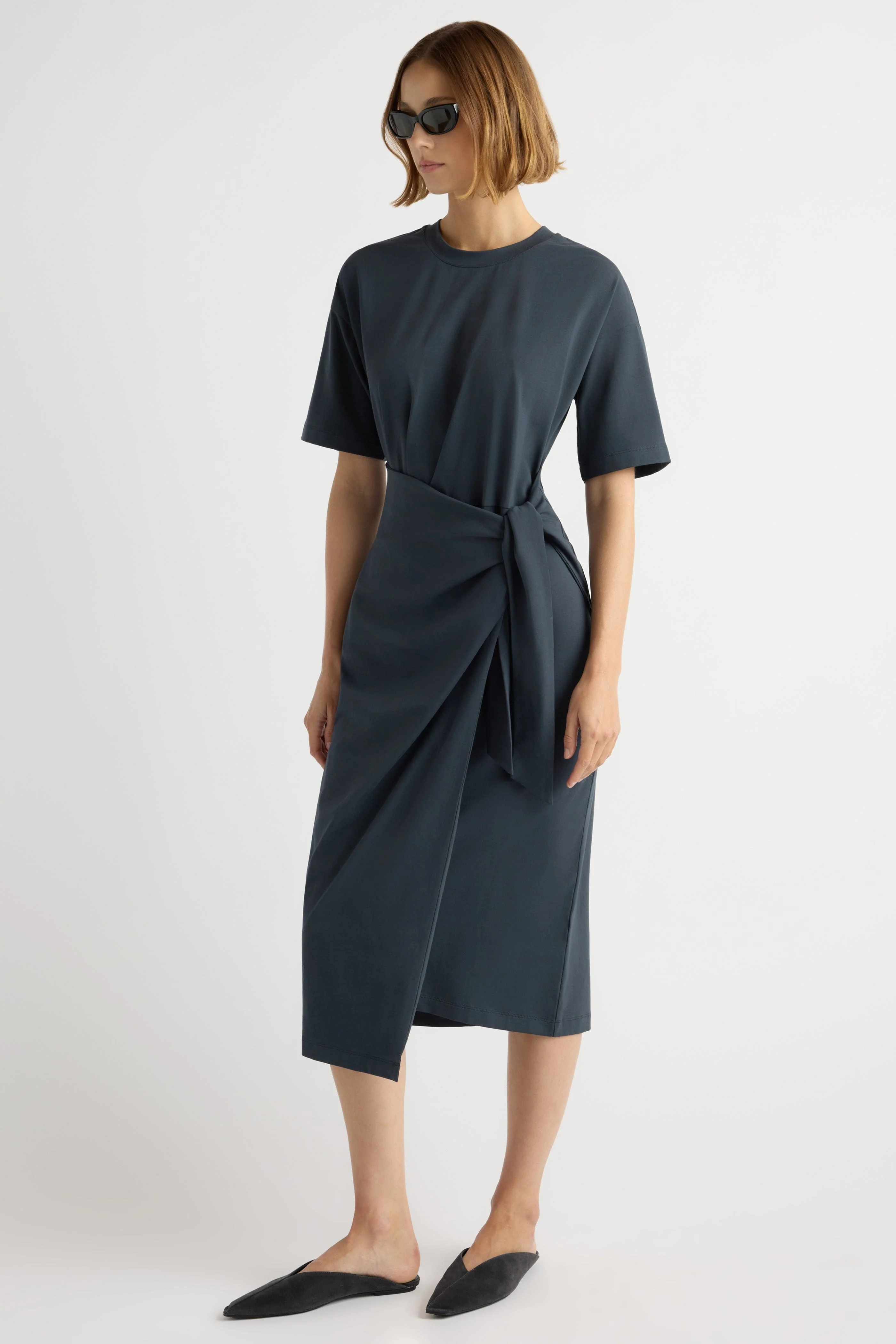 Noa Organic Cotton T-Shirt Wrap Dress - Image 4