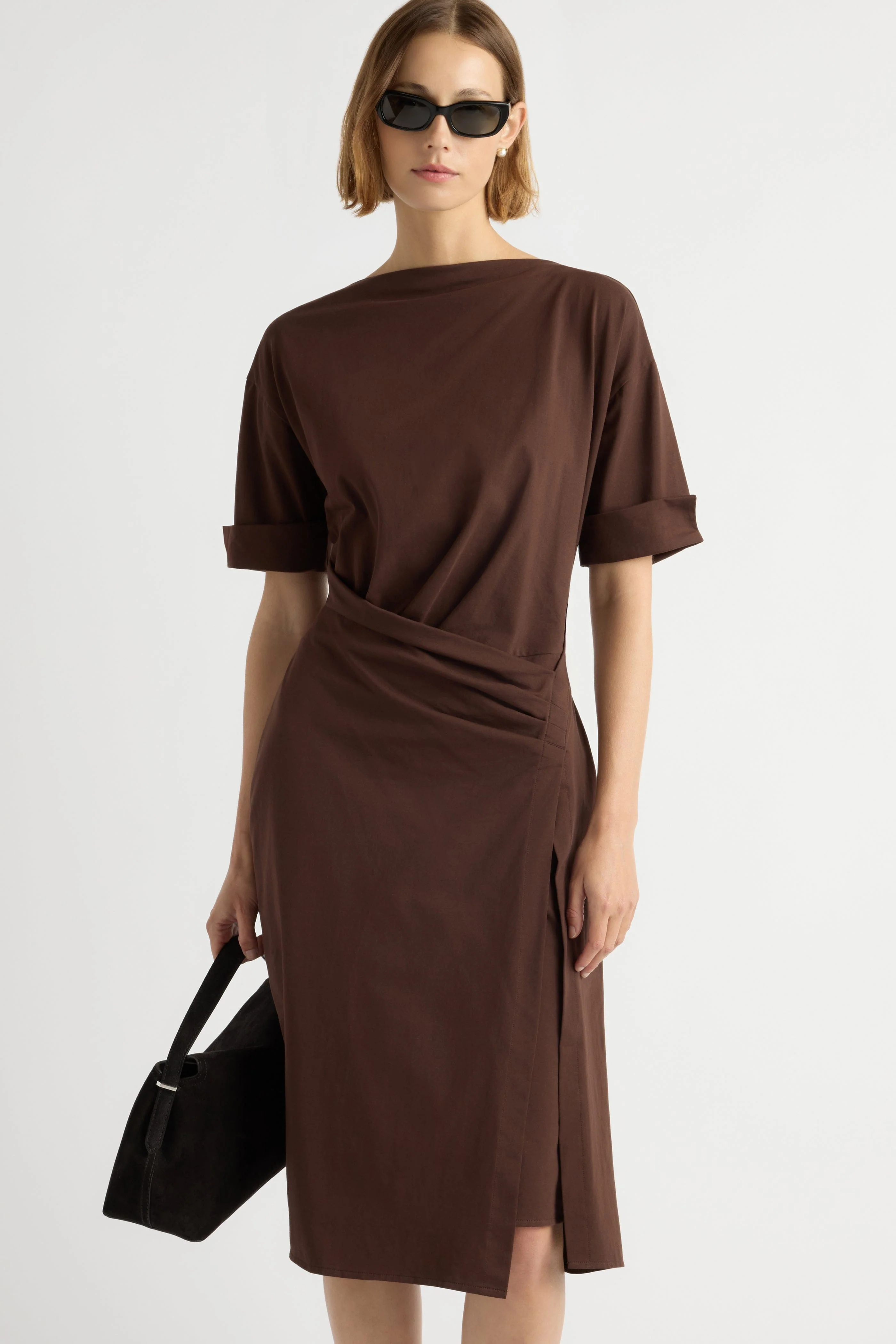 Noelle Asymmetric-Wrap Dress - Image 3