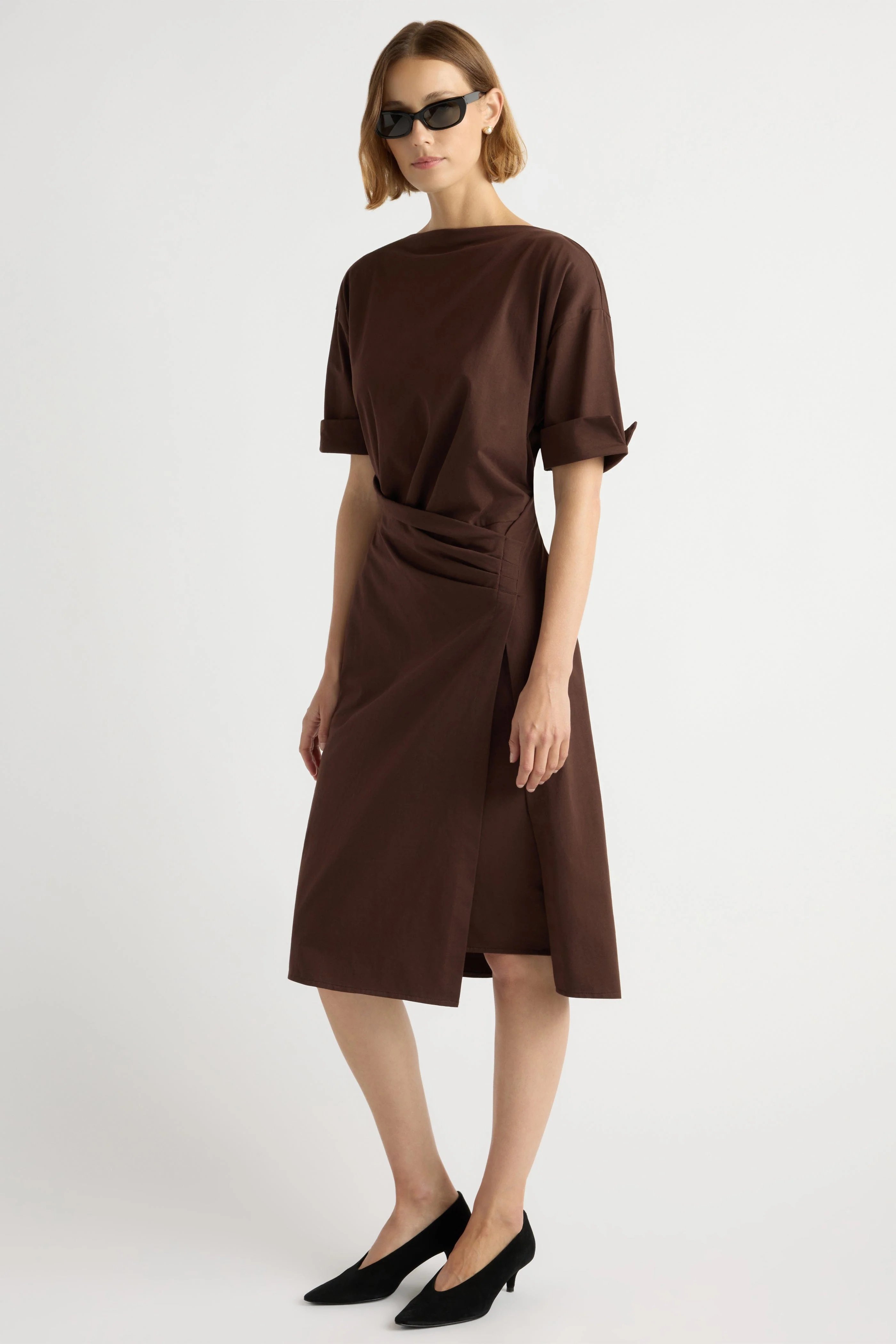Noelle Asymmetric-Wrap Dress - Image 4