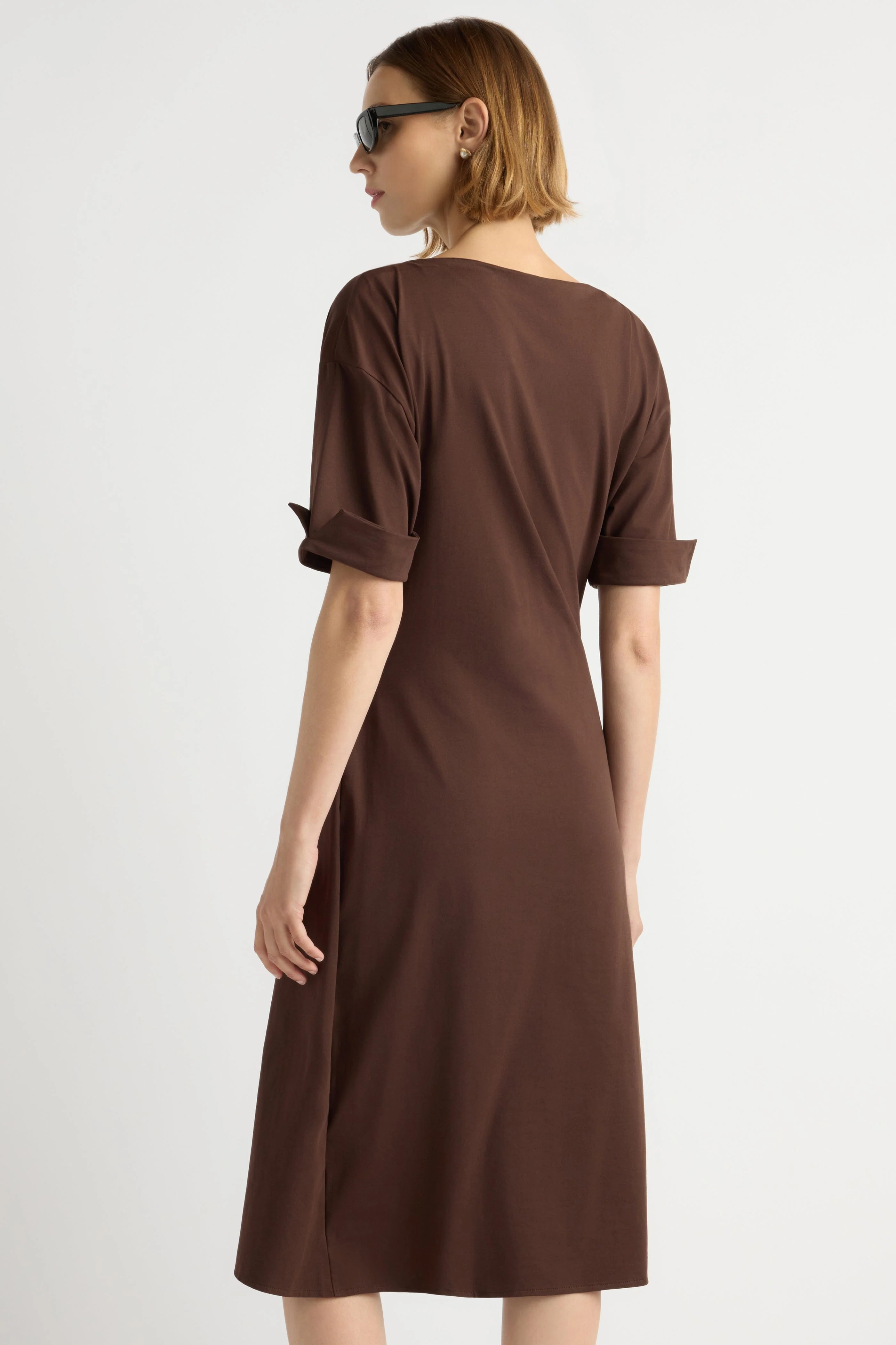 Noelle Asymmetric-Wrap Dress - Image 7