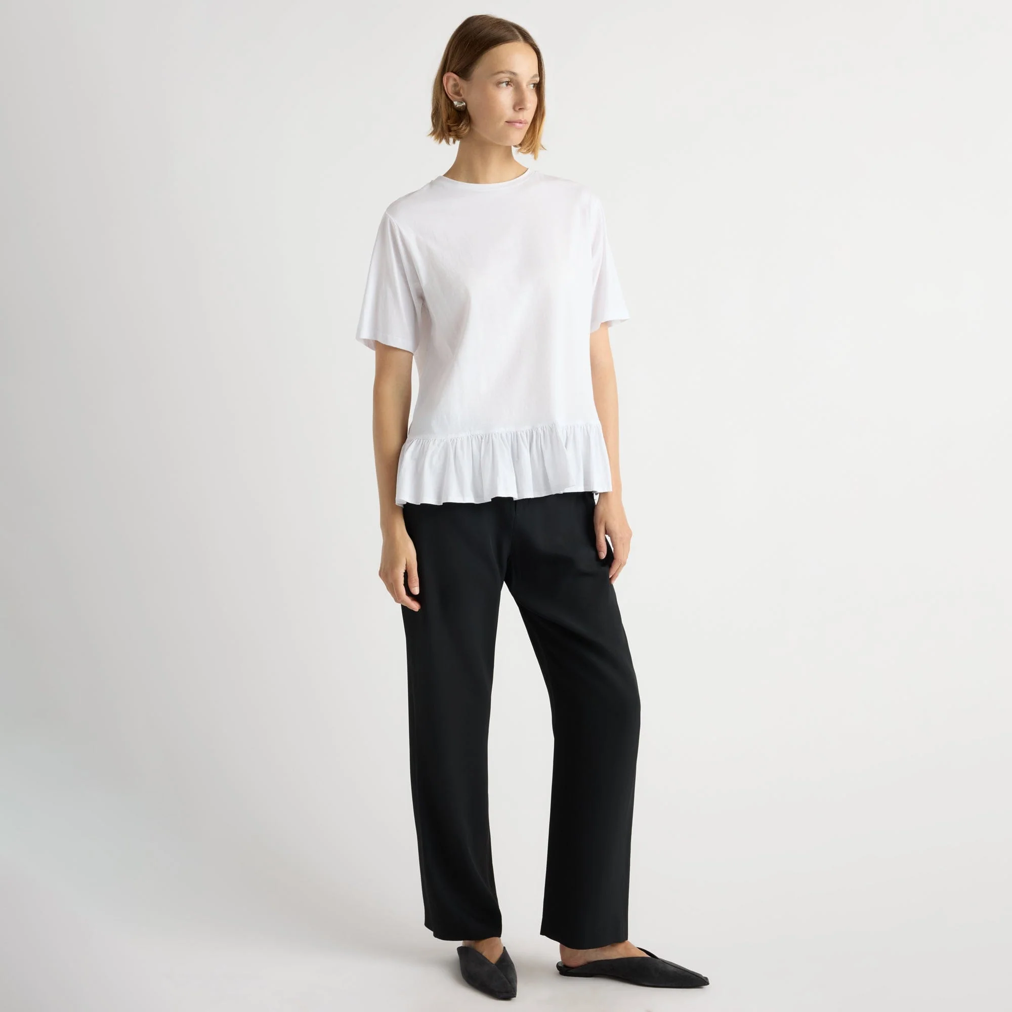 Nuri Tailored Stretch-Waist Pant