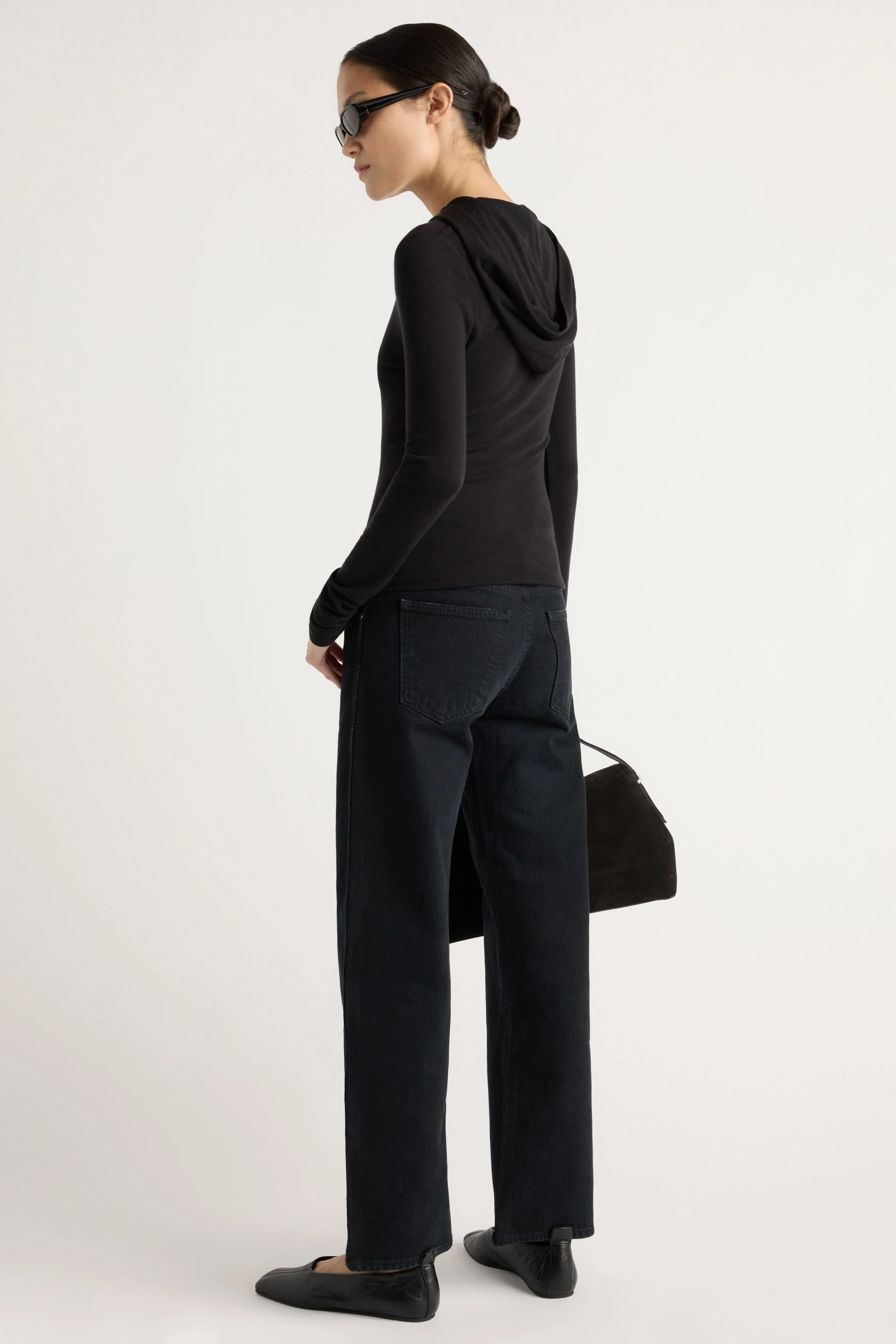 Nyla Zip Tencel-Wool Hooded Tee - Image 6