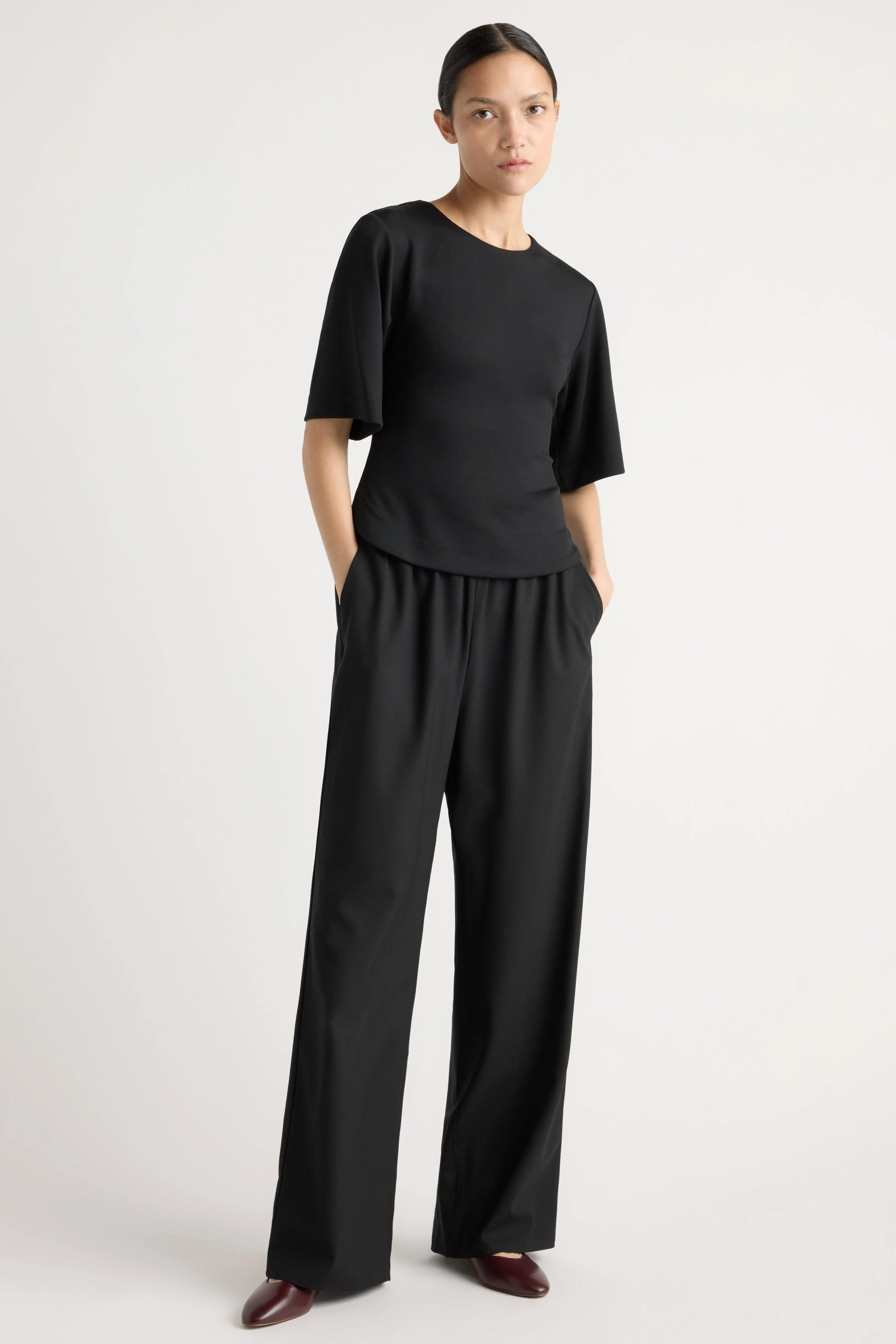 Parmer Wool-Blend Stretch-Waist Pant - Image 2