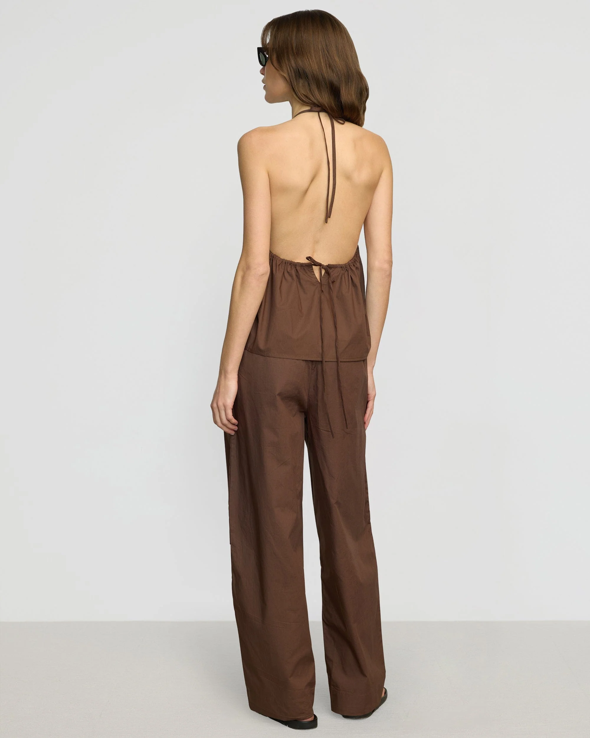 Paula Smocked-Waist Organic Cotton Pant - Image 5