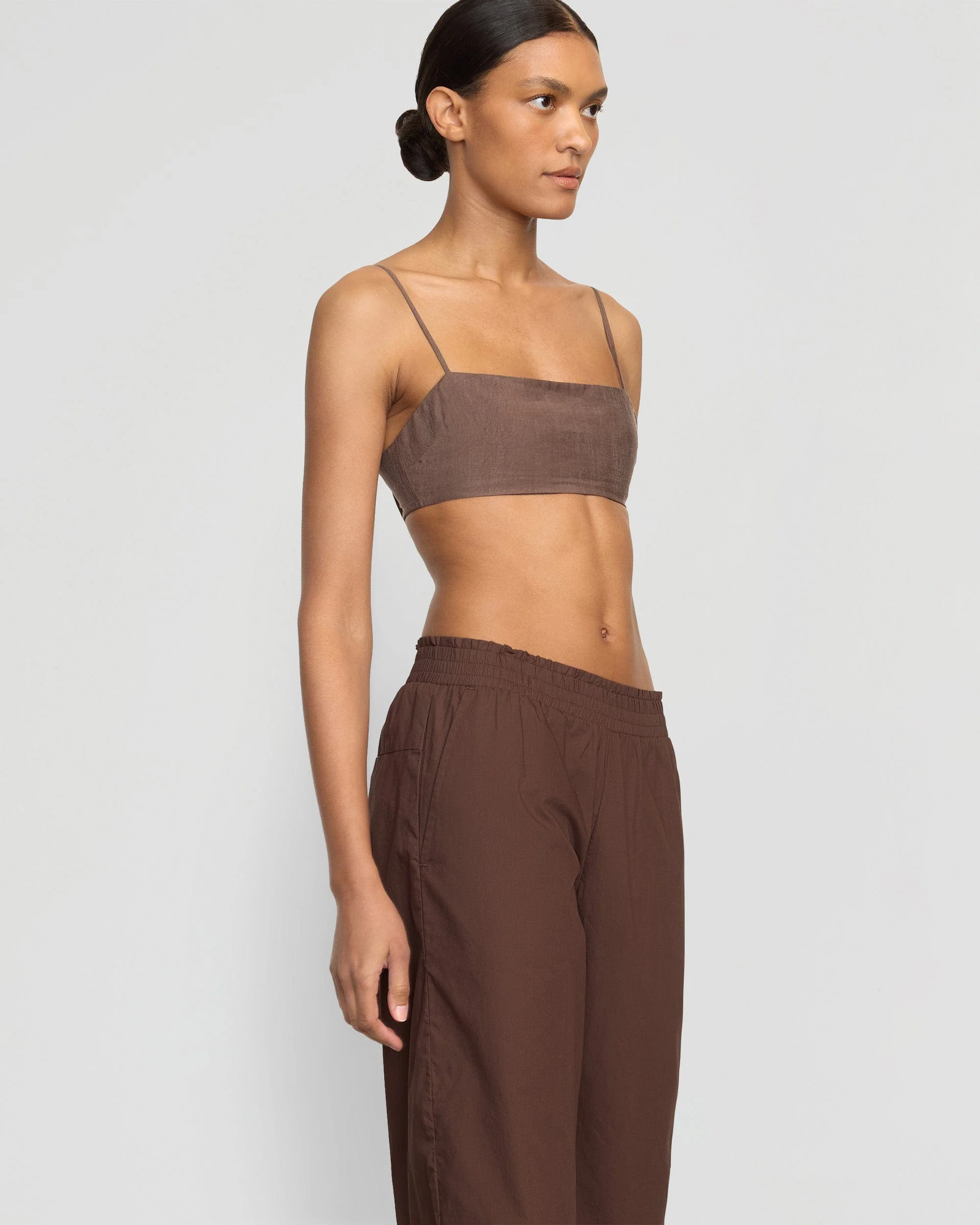 Paula Smocked-Waist Organic Cotton Pant - Image 7