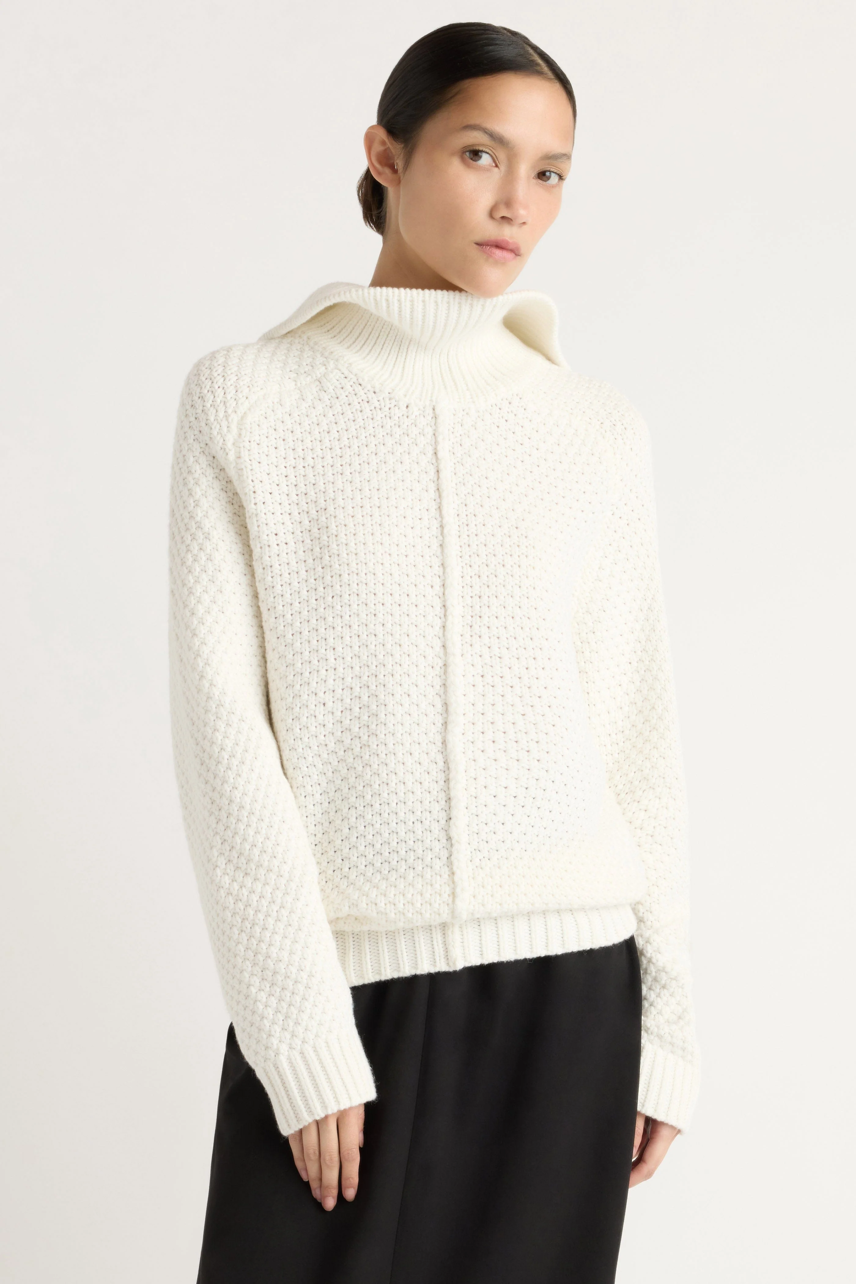 Petra Oversized Textured-Knit Sweater - Image 2