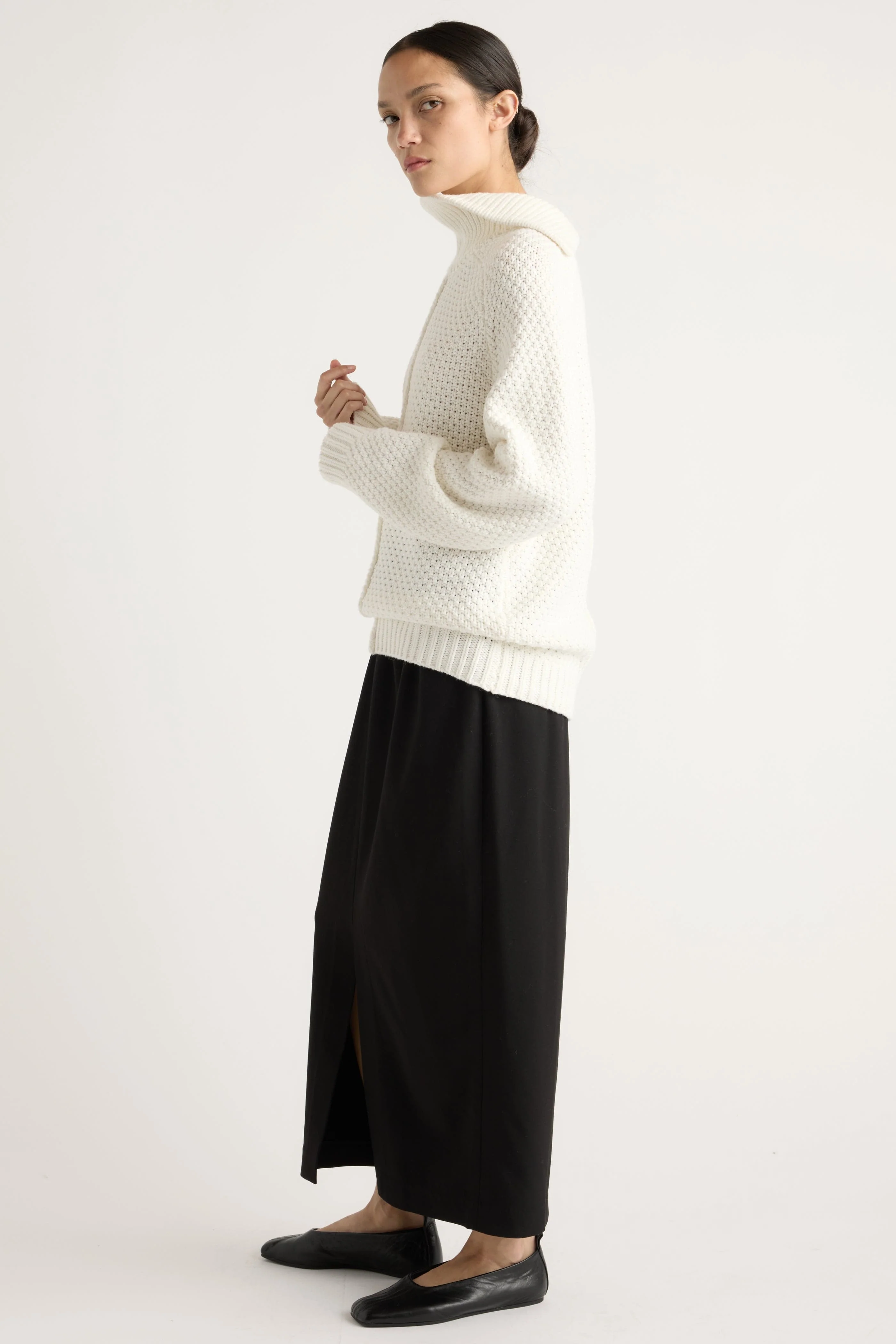 Petra Oversized Textured-Knit Sweater - Image 3