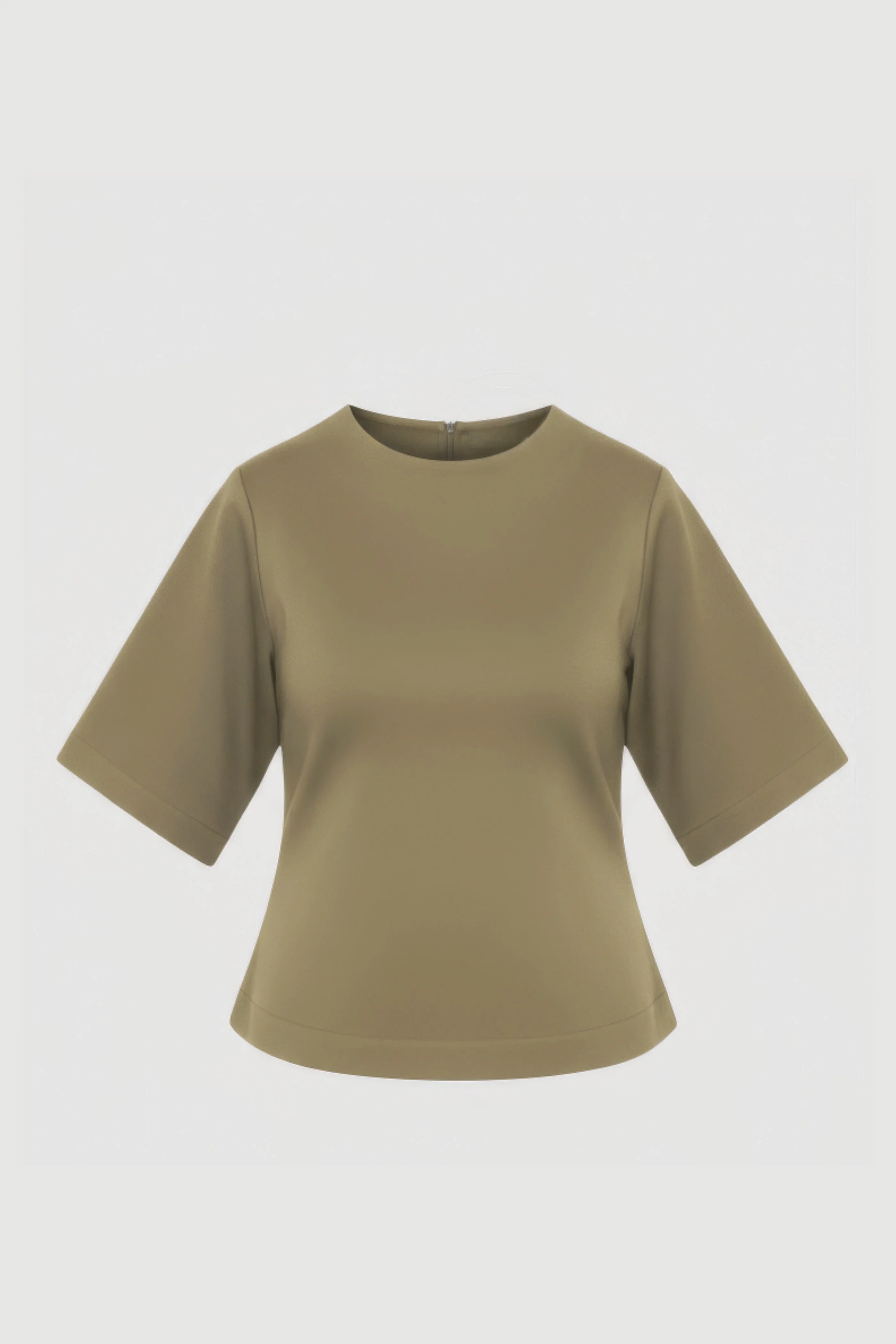 Reem Sculpted Curved-Hem Tee - Image 7